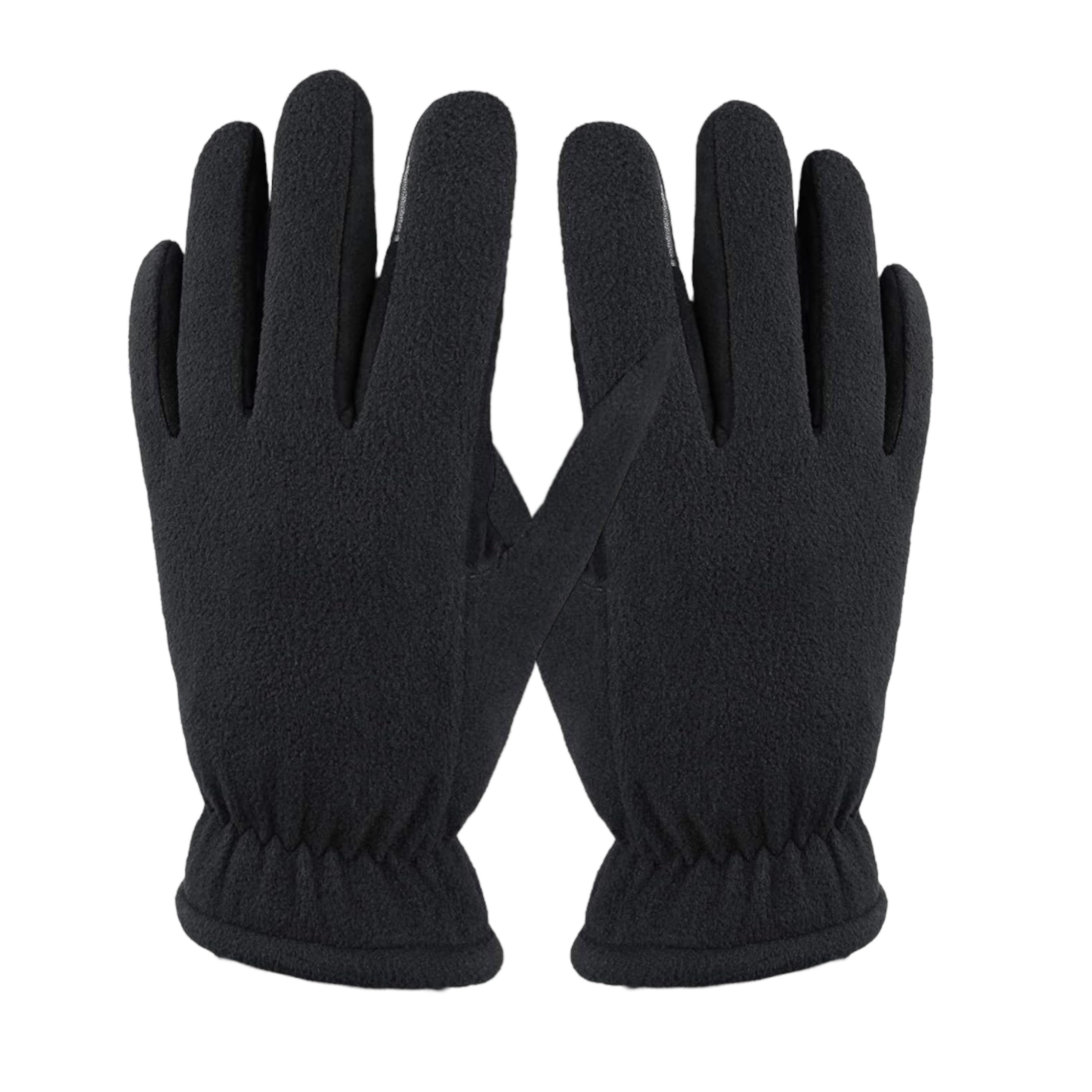 Strickhandschuhe Fleecehandschuhe Winter Schwarz Warme Unisex Handschuhe Atmungsaktiv