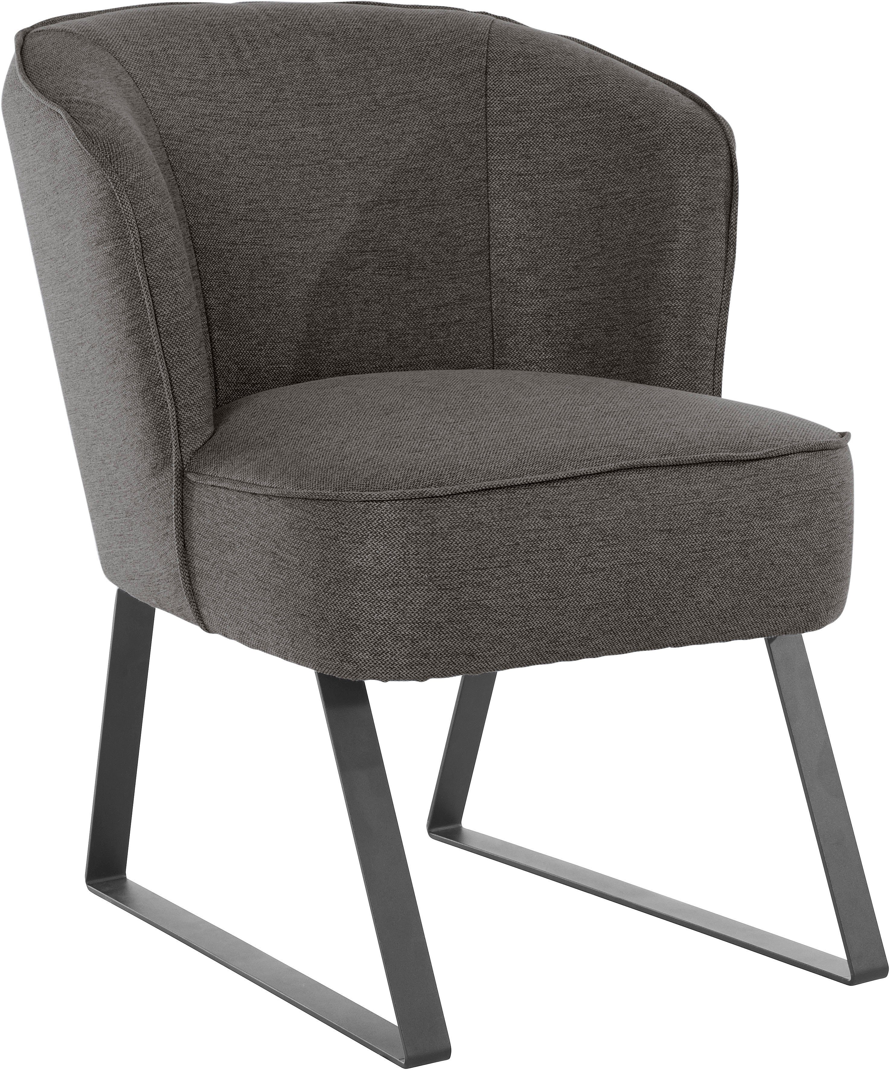 Qualitäten, Metallfüßen, sofa Sessel mit und exxpo Bezug 1 fashion Keder verschiedenen - Stck. in Americano,