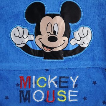 Disney Langarmwickelbody Disney Mickey Maus Baby Kleinkind Velour Strampler Einteiler Gr. 62 bis 92
