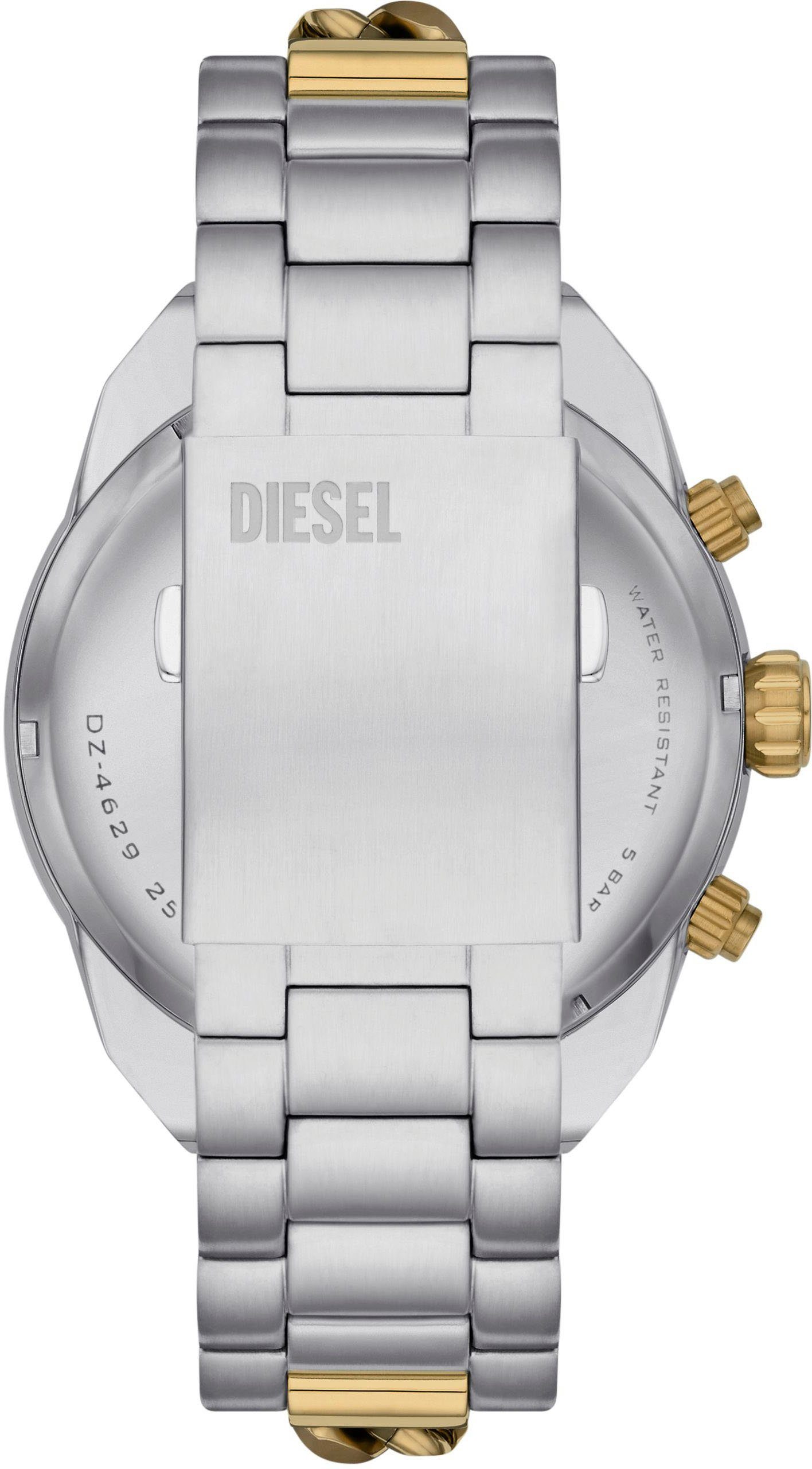 Diesel Chronograph DZ4629, Quarzuhr, Armbanduhr, Herrenuhr, Stoppfunktion, Edelstahlarmband