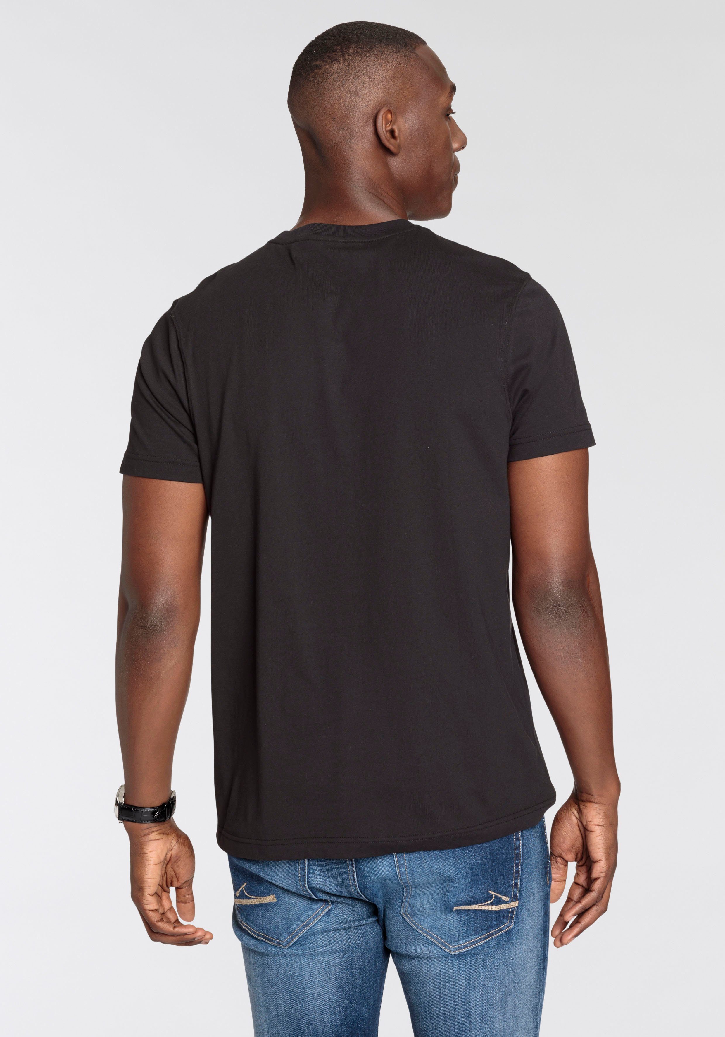 DELMAO T-Shirt Kurzarm, lässiger Print, Rundhalsausschnitt, günstig online kaufen