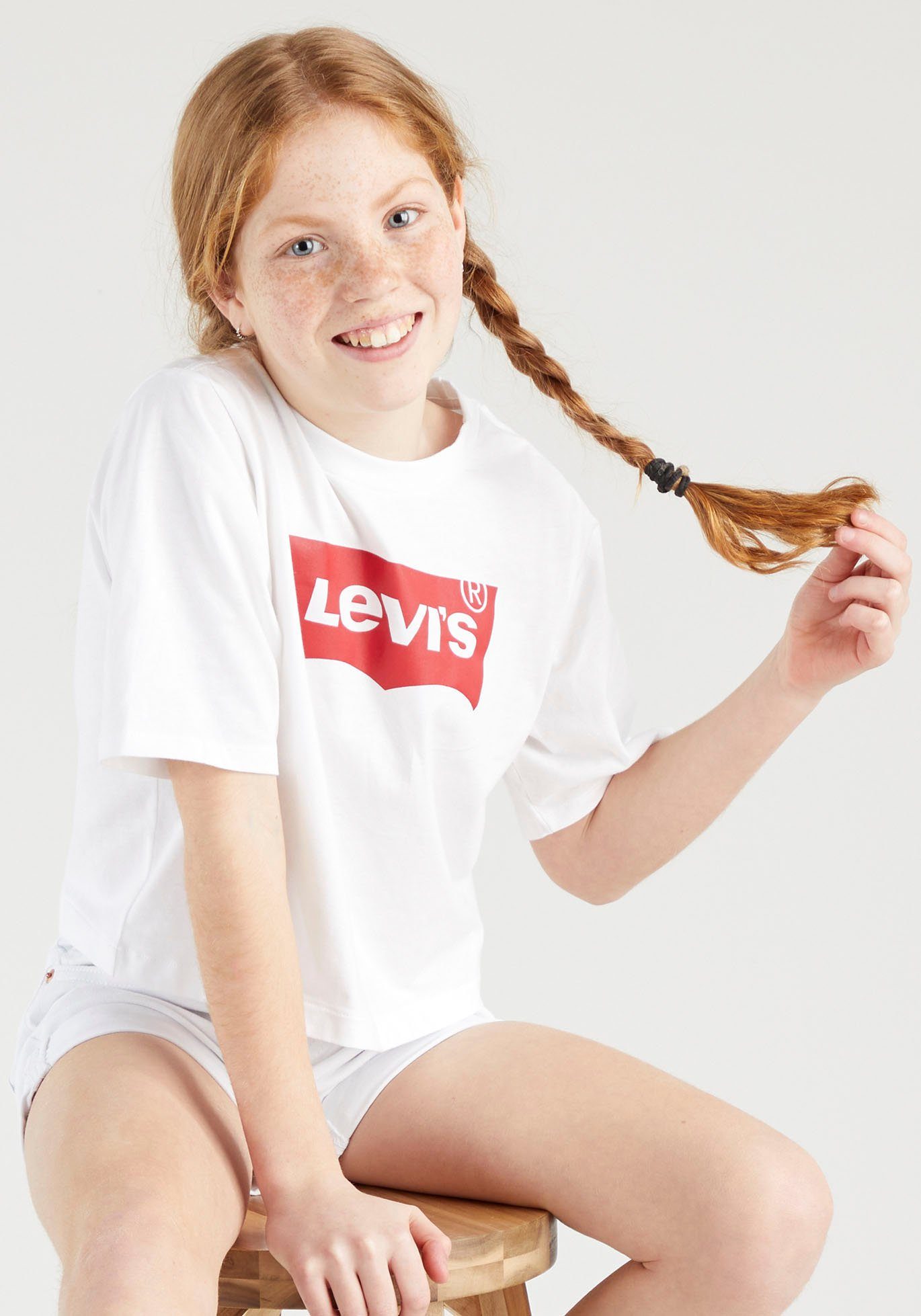 Levi's® Kids T-Shirt BATWING CROPPED TEE for GIRLS