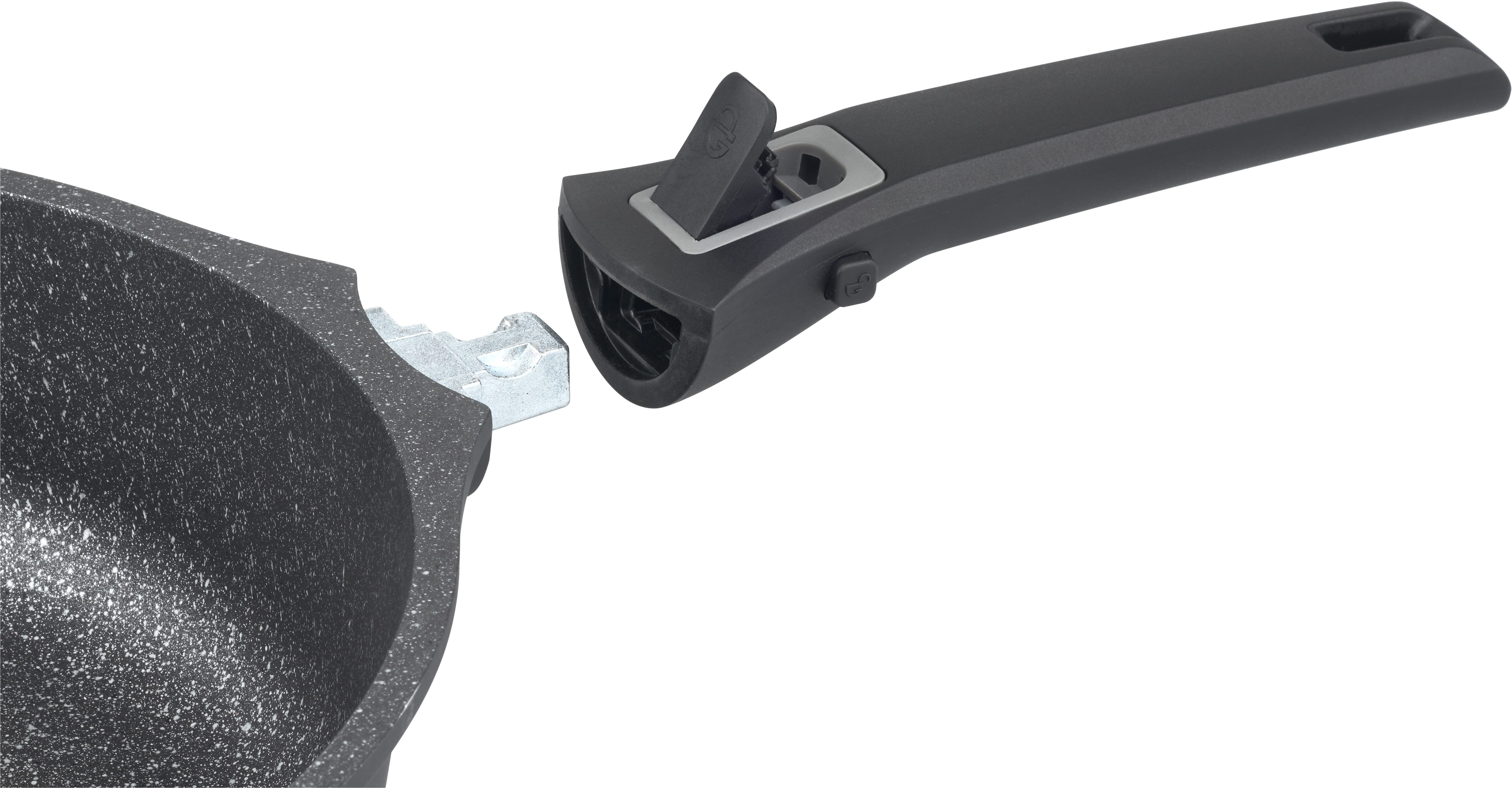 GSW Bratpfanne Easy Click, Aluminiumguss (1-tlg), abnehmbarer Griff, Induktion