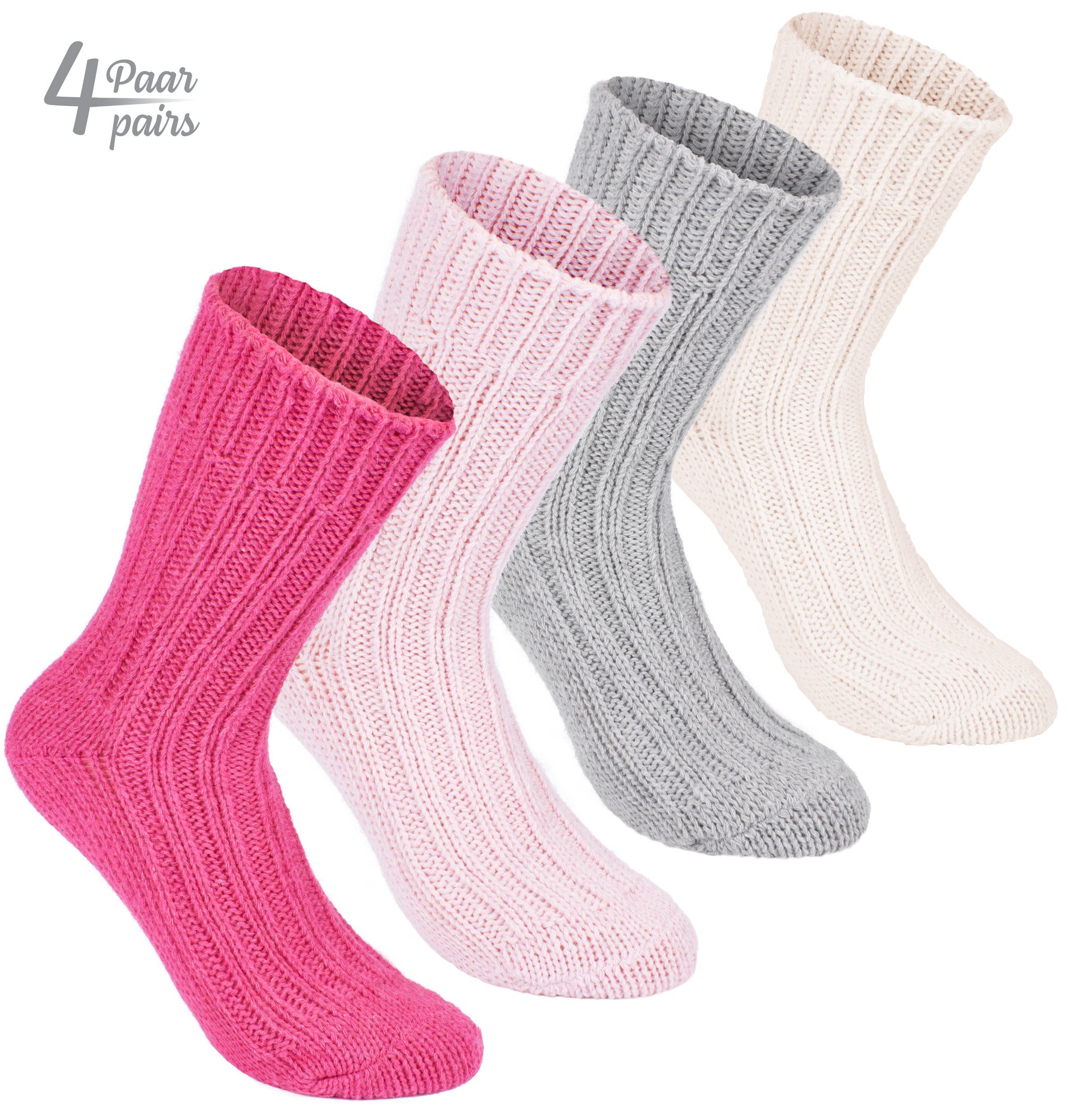 BRUBAKER Kuschelsocken warme dicke Alpaka Socken günstig online kaufen