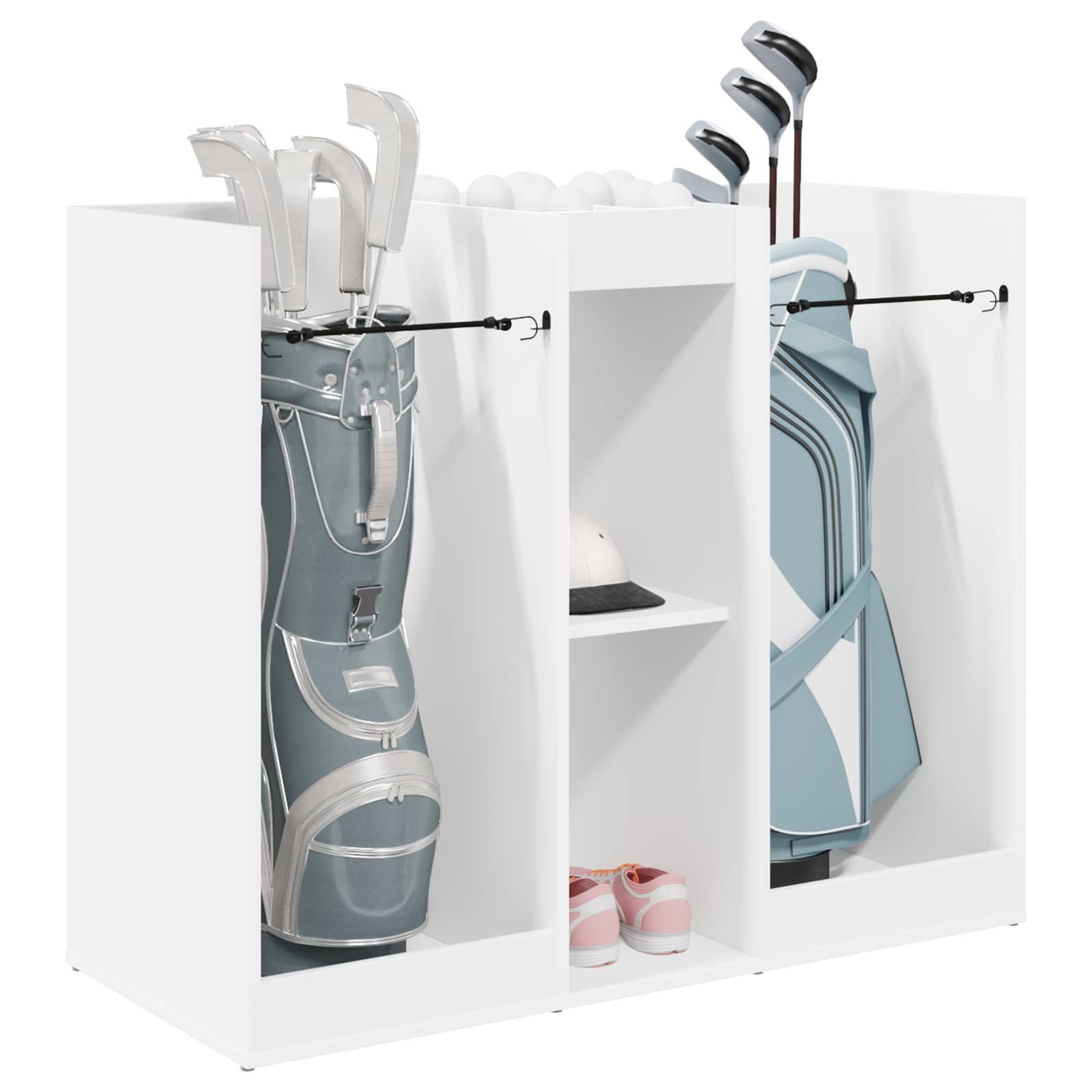 vidaXL Garderoben-Set 102 x 45 x 85,5 cm Garderoben- und Hutablage aus Holz 102x45x85 cm für