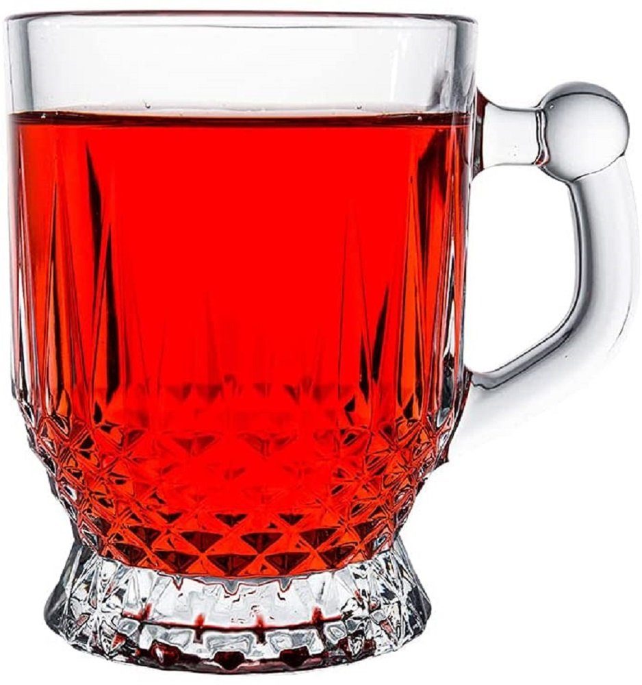 Pasabahce Glas 6er Set Coffee Kaffee Trinkgläser Gläser Teegläser Klassik für Tee & K, 6-tlg.