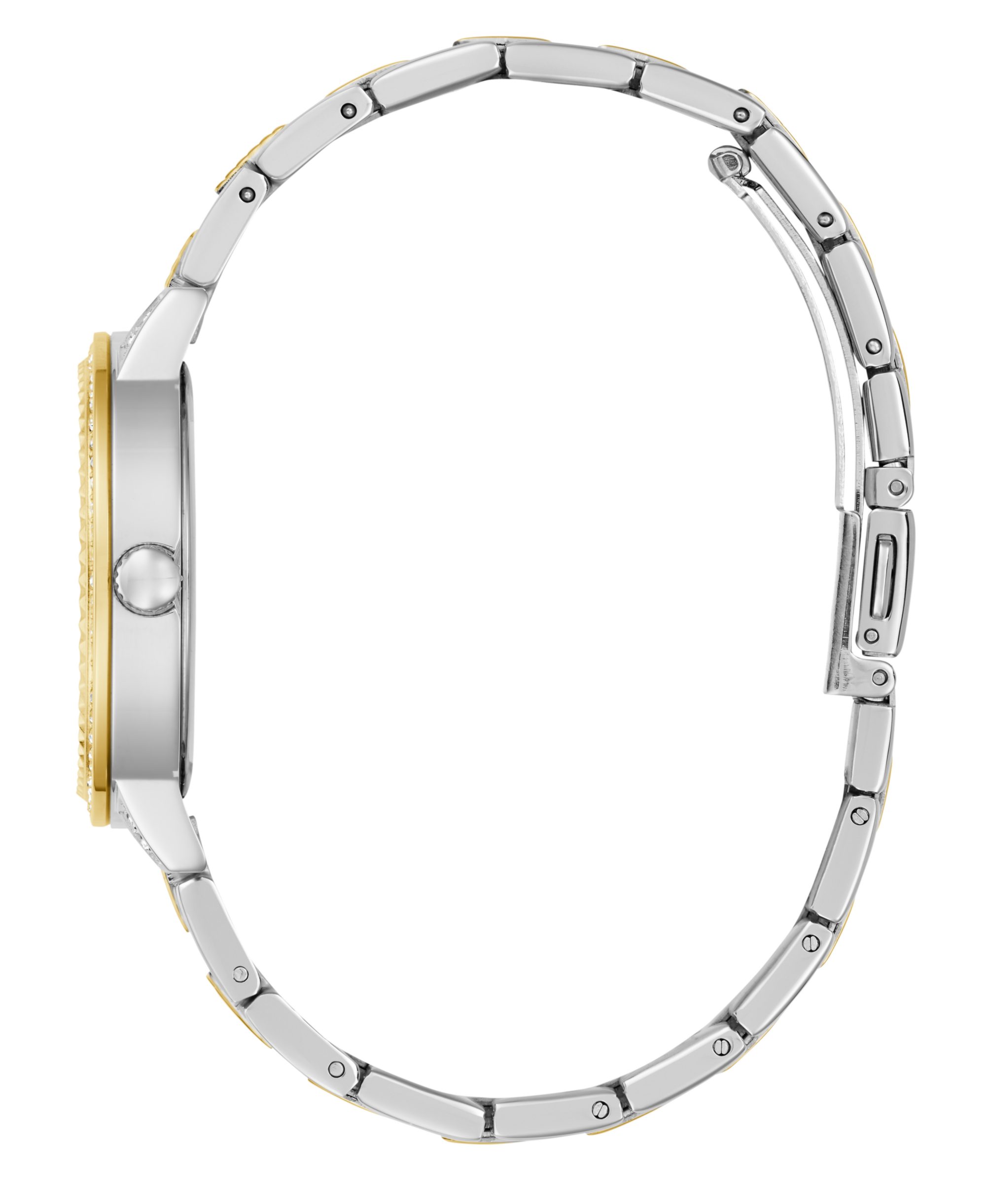 Guess Quarzuhr G LACE GW0944L3, Armbanduhr, Damenuhr, Edelstahlarmband, Kristallsteine