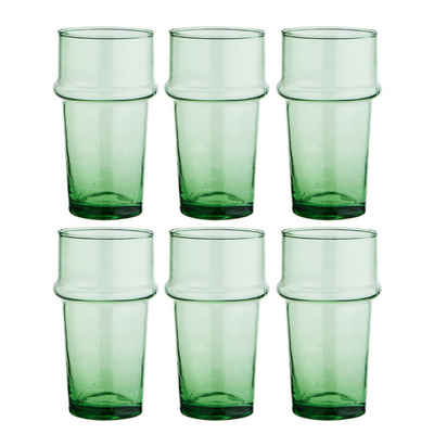 Madam Stoltz Teeglas BELDI DRINKING GLASS, 200ml, Recycled, 6 Stück