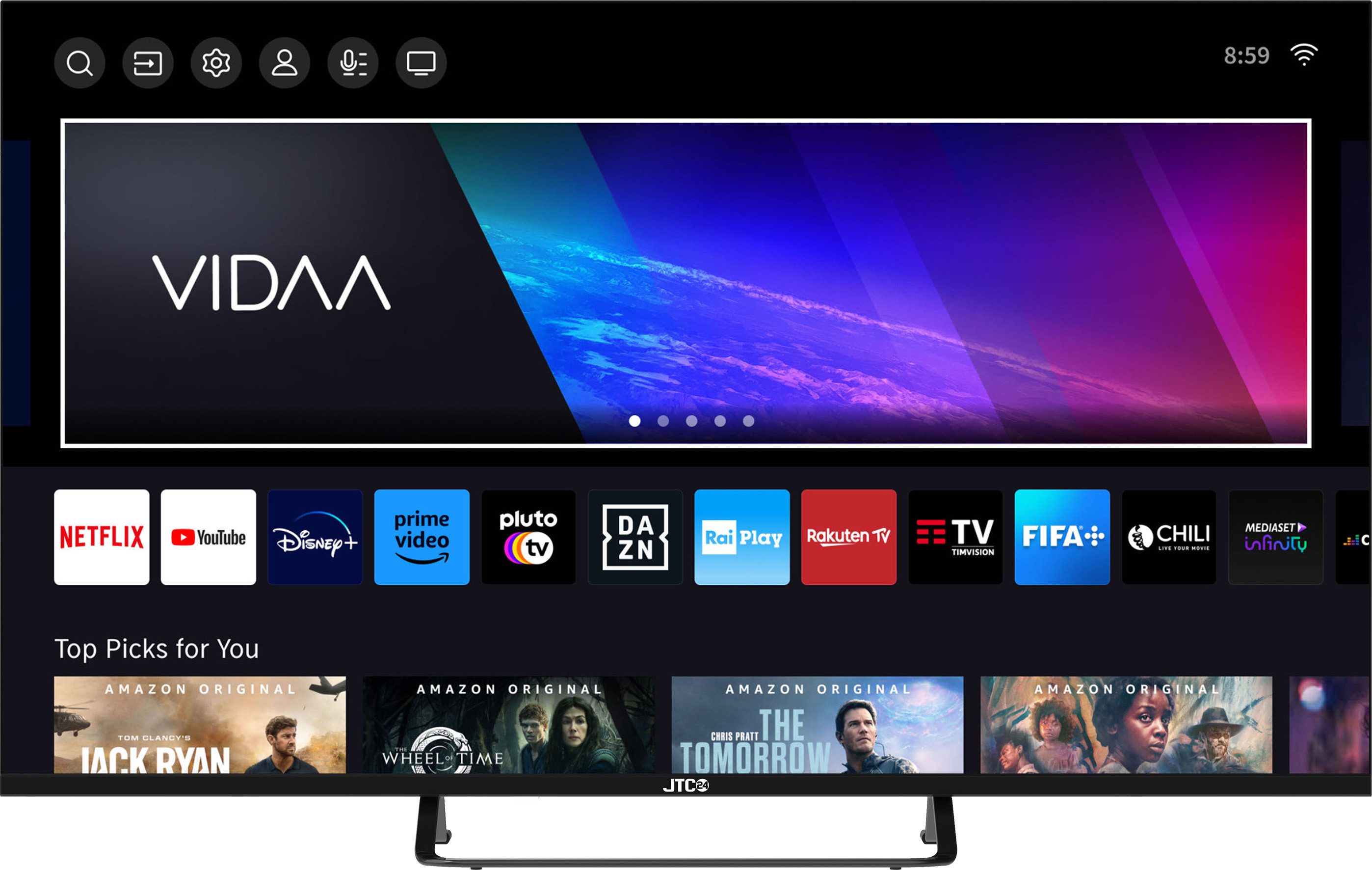 JTC-24 JTCSQ43U39430FL QLED-Fernseher (109 cm, 4K  ! RABATT: 30.01%