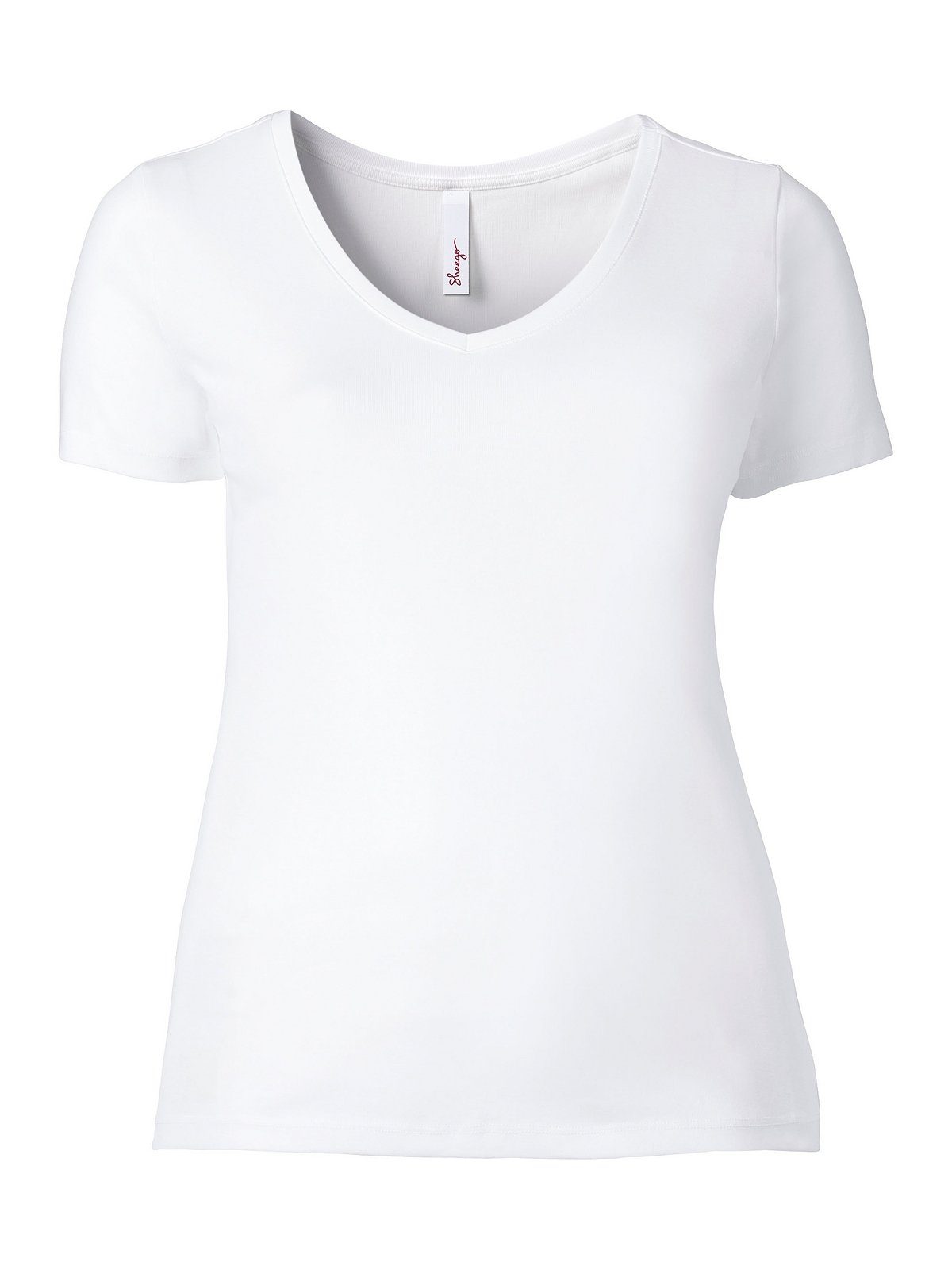 Sheego T-Shirt Große Größen mit V-Ausschnitt