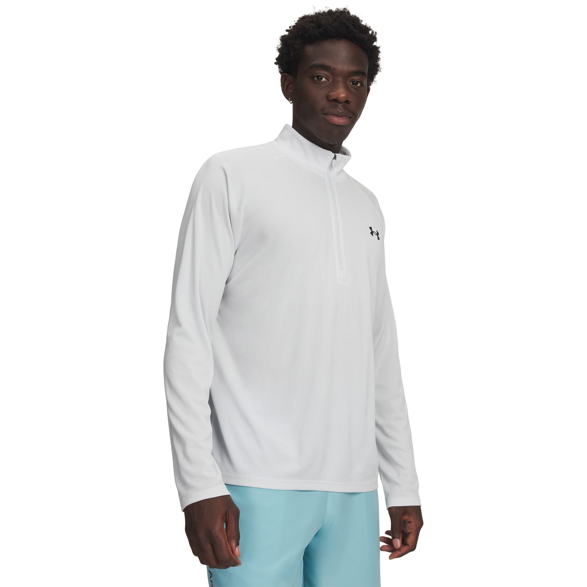 Under Armour® Langarmshirt Under Armour Herren Langarmshirt Tech Textured 1/2 Zip 1382797