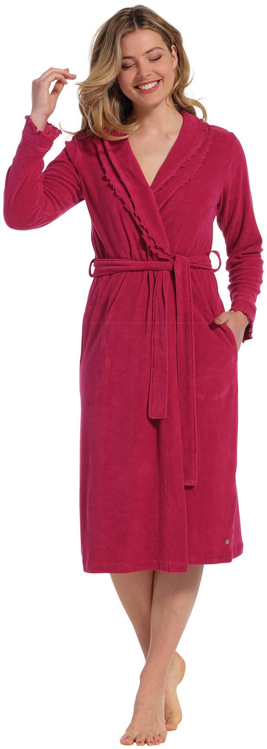 Pastunette Damenbademantel Modischer Damen Morgenmantel, midi, Baumwollmisc günstig online kaufen