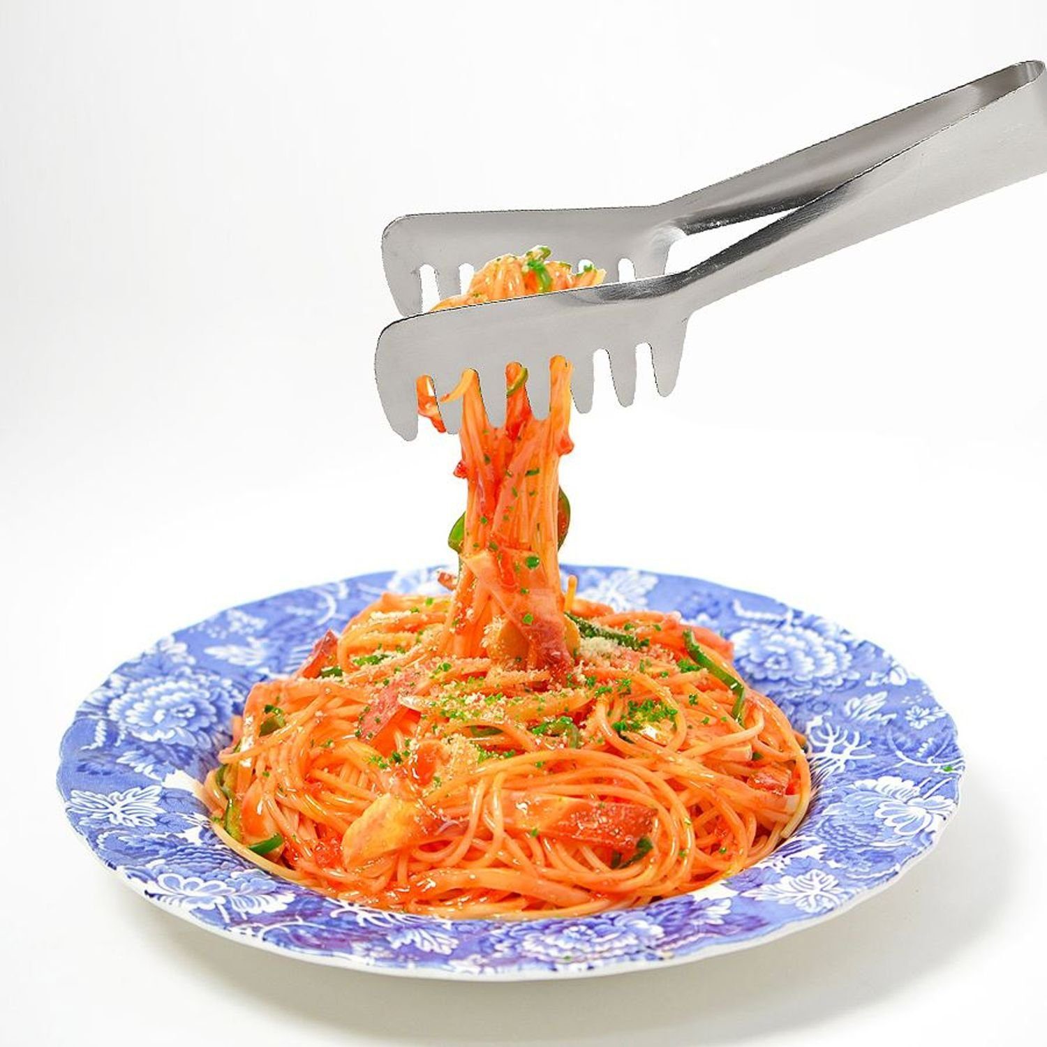 Edelstahl Servierzange BURI Grillzange 20cm Pastazange Spaghettizange Nudelzange Beste