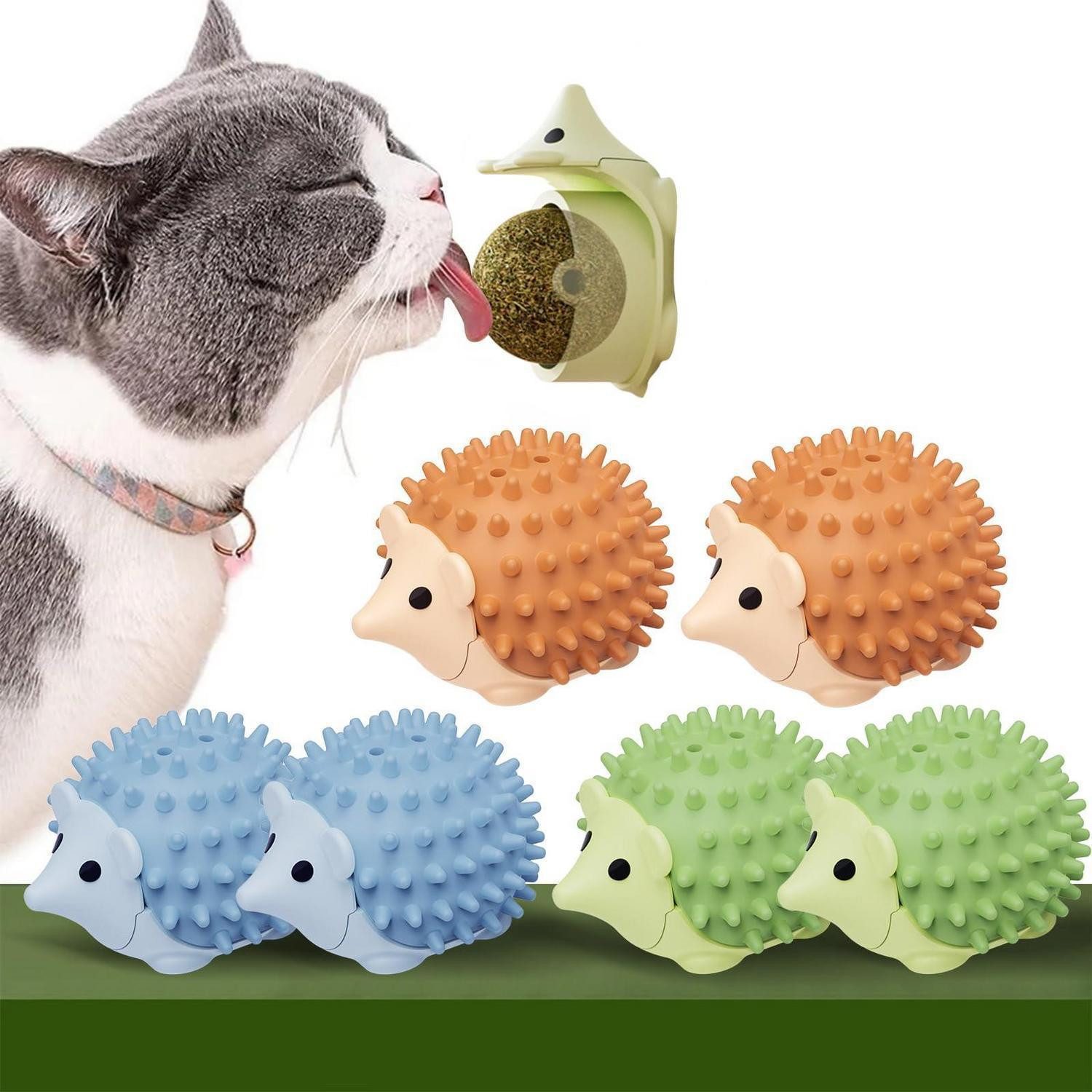LuxusKollektion Tier-Beschäftigungsspielzeug Katzenminze Ball Spielzeug Set 6 Stück, Kunststoff