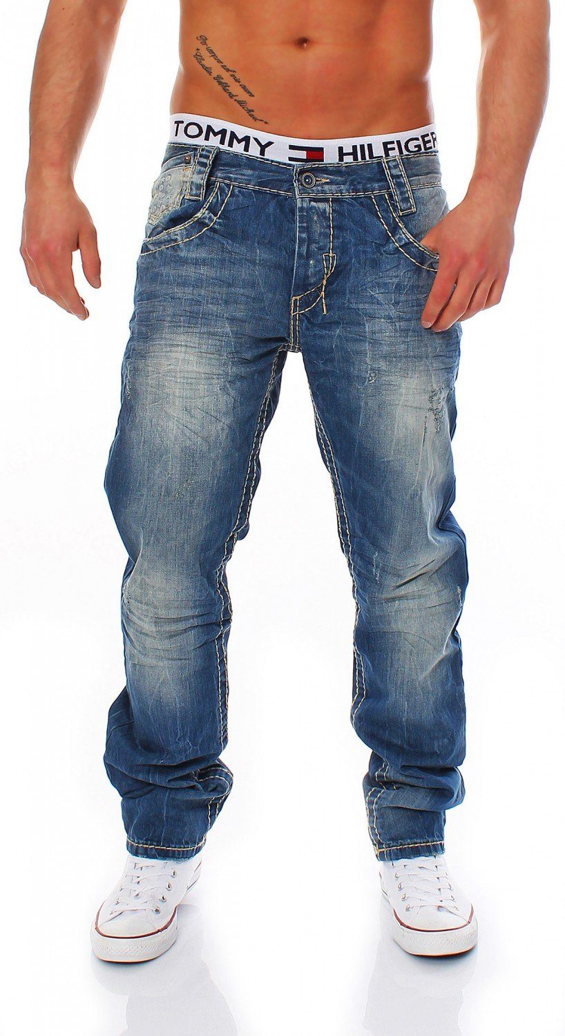 Cipo & Baxx Regular-fit-Jeans Cipo & Baxx C-1160 Regular Fit Herren Jeans Hose