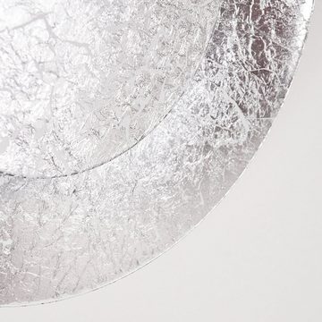hofstein Wandleuchte »Criscia« LED Wandlampe moderne aus Metall in Silber, 3000 Kelvin, er Wandspot m. Lichteffekt, 6 Watt, 470 Lumen