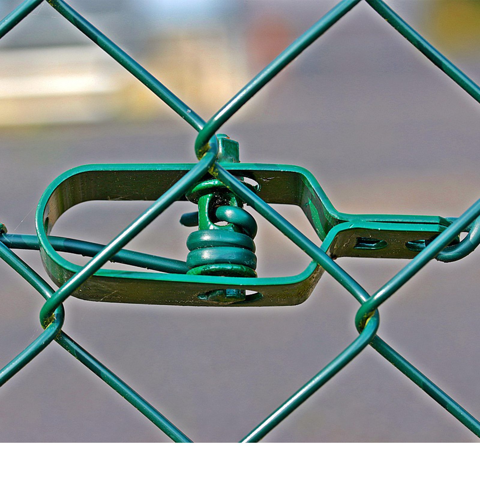 TRUTZHOLM Maschendrahtzaun 50 x Drahtspanner Grün 100mm Zaunspanner Maschendrahtspanner, (Set)