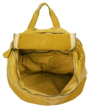 Samantha Look Cityrucksack, echt Leder, Made in Italy