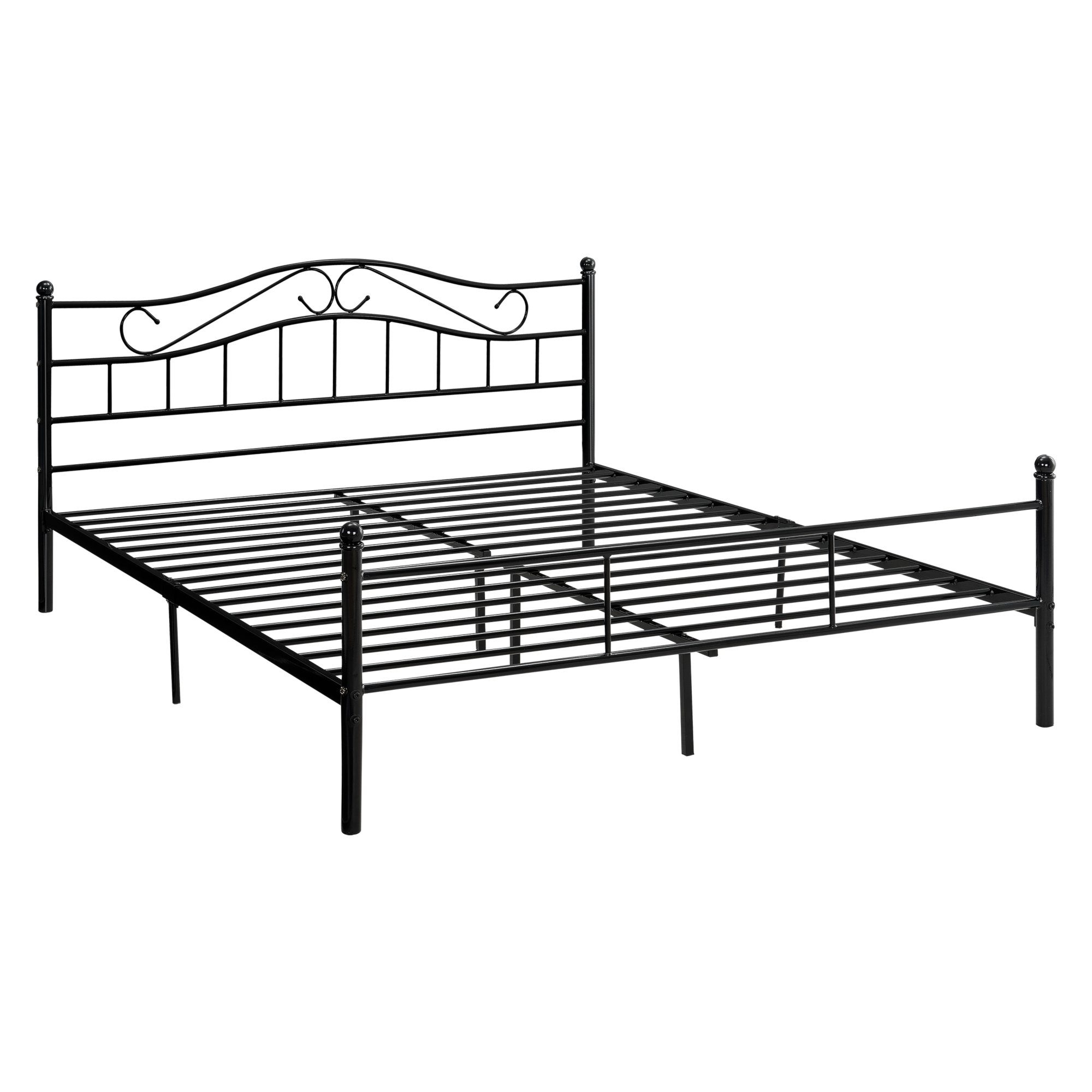 en.casa Metallbett, »Florenz« 140x200cm Schwarz + günstig online kaufen