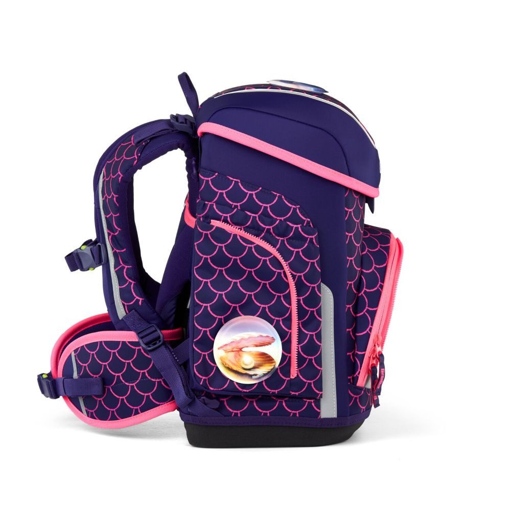 ergobag Schulranzen Cubo (inkl. Etui (befüllt), Schlamperrolle, Sportbeutel und Kletties, 5tlg)