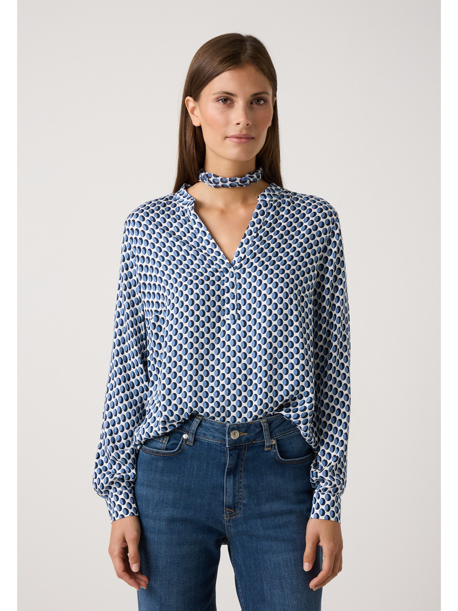 MORE&MORE Langarmbluse Schlupfbluse günstig online kaufen