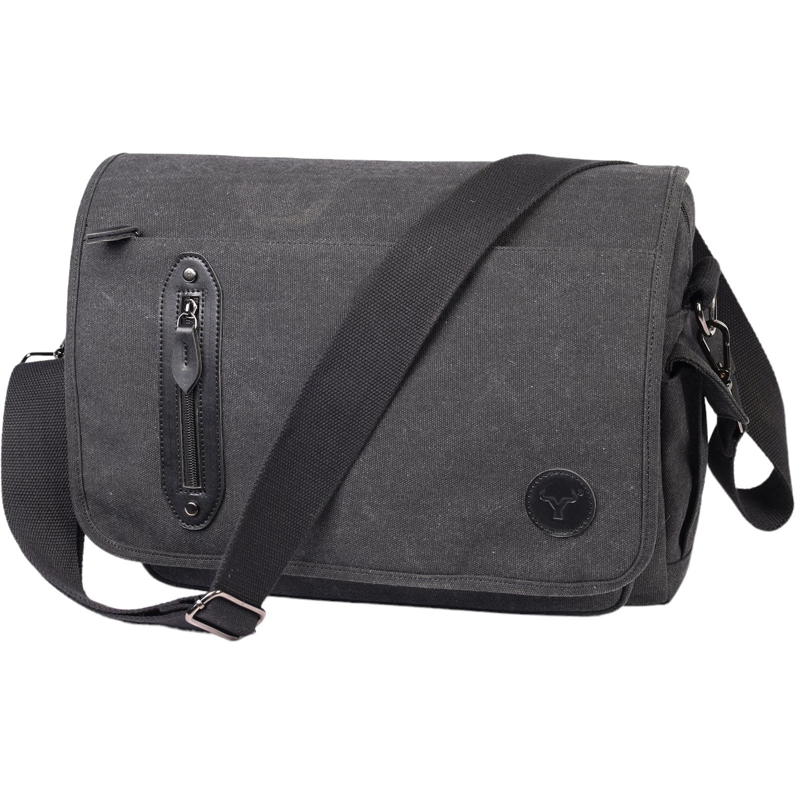 Yakfield Reisetasche Umhängetasche Everest Canvas Messenger, Bag Laptop Schulter Tasche 15'