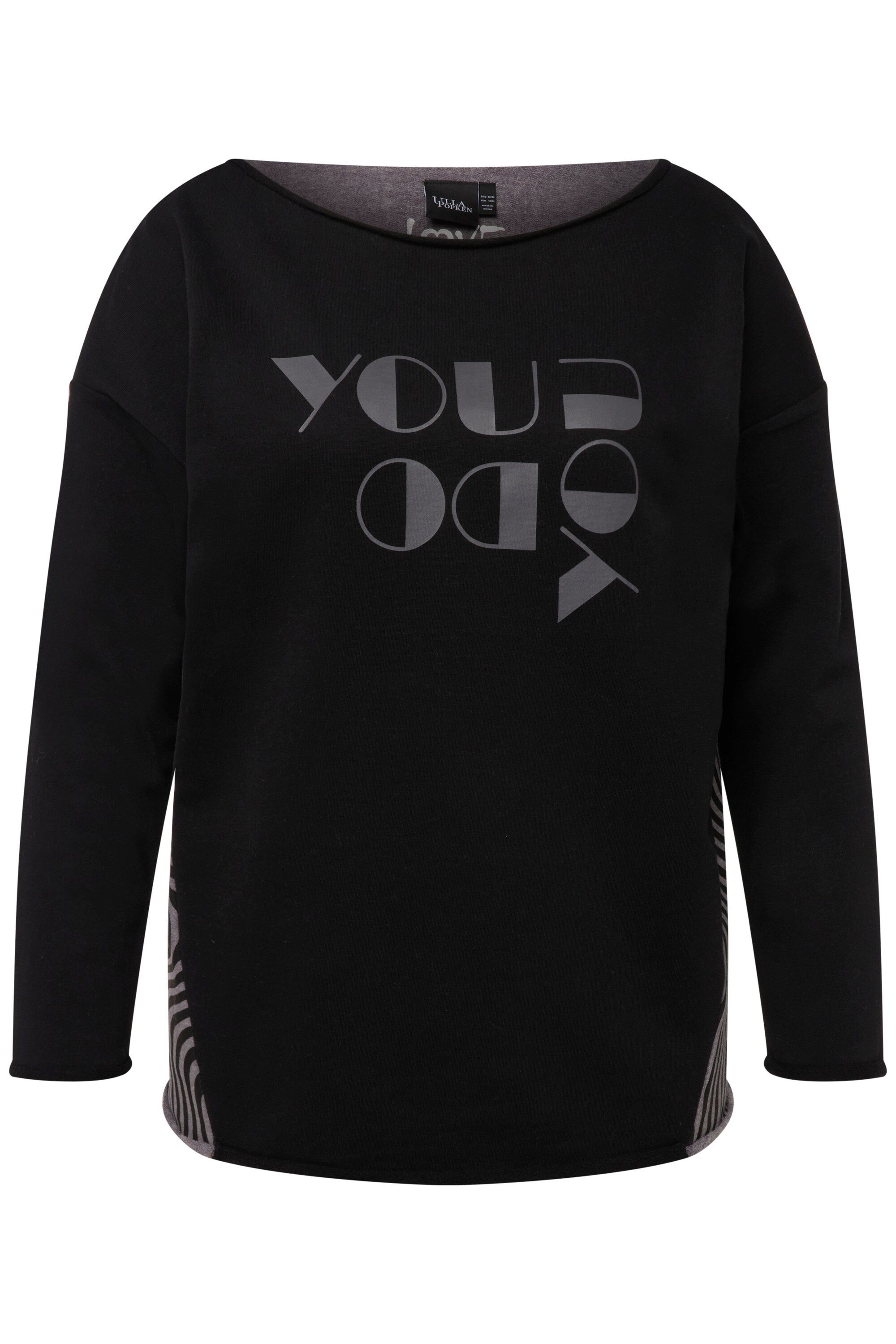 Ulla Popken Sweatshirt Loungewear-Sweater Oversized Rundhals günstig online kaufen