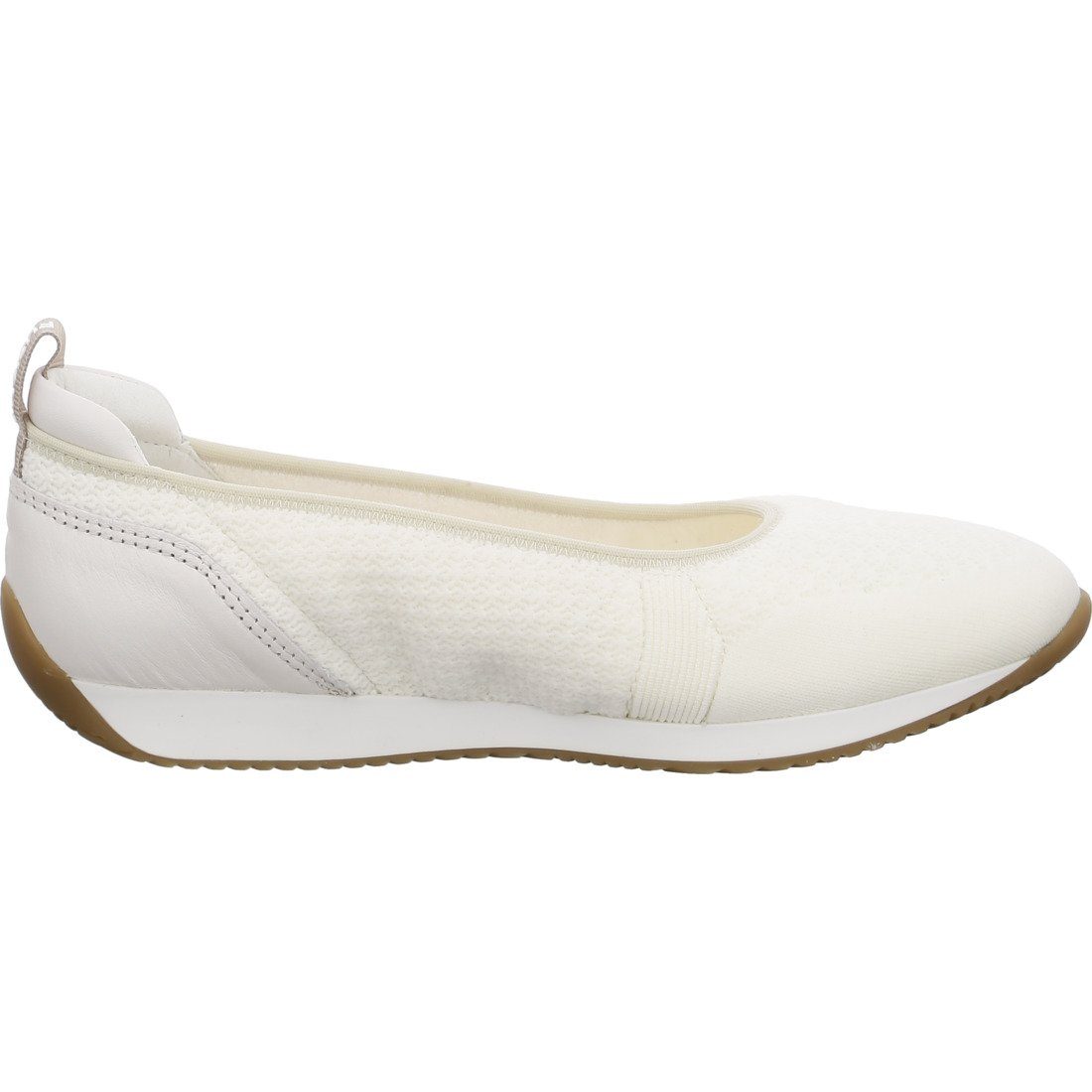 Schuhe, 047913 - Ara Damen Ara Ballerina Porto Textil Ballerina weiß