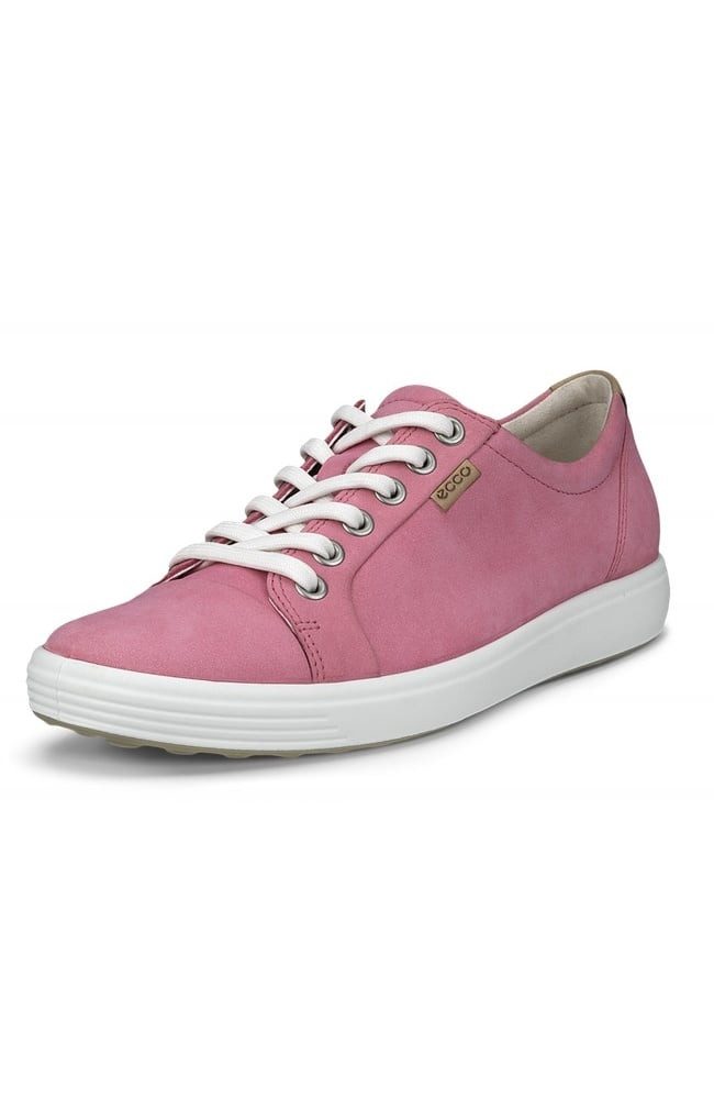 Ecco Soft 7 (Nubukleder) pink/rosa Damen Sneaker günstig online kaufen