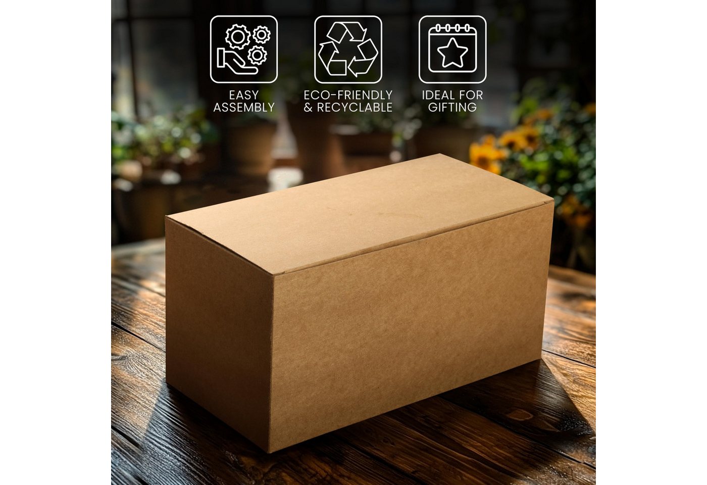 Thumbnail - Belle Vous Geschenkbox Belle Vous Geschenkbox - Braune Geschenkboxen aus Kraftpapier (20er (1 St)