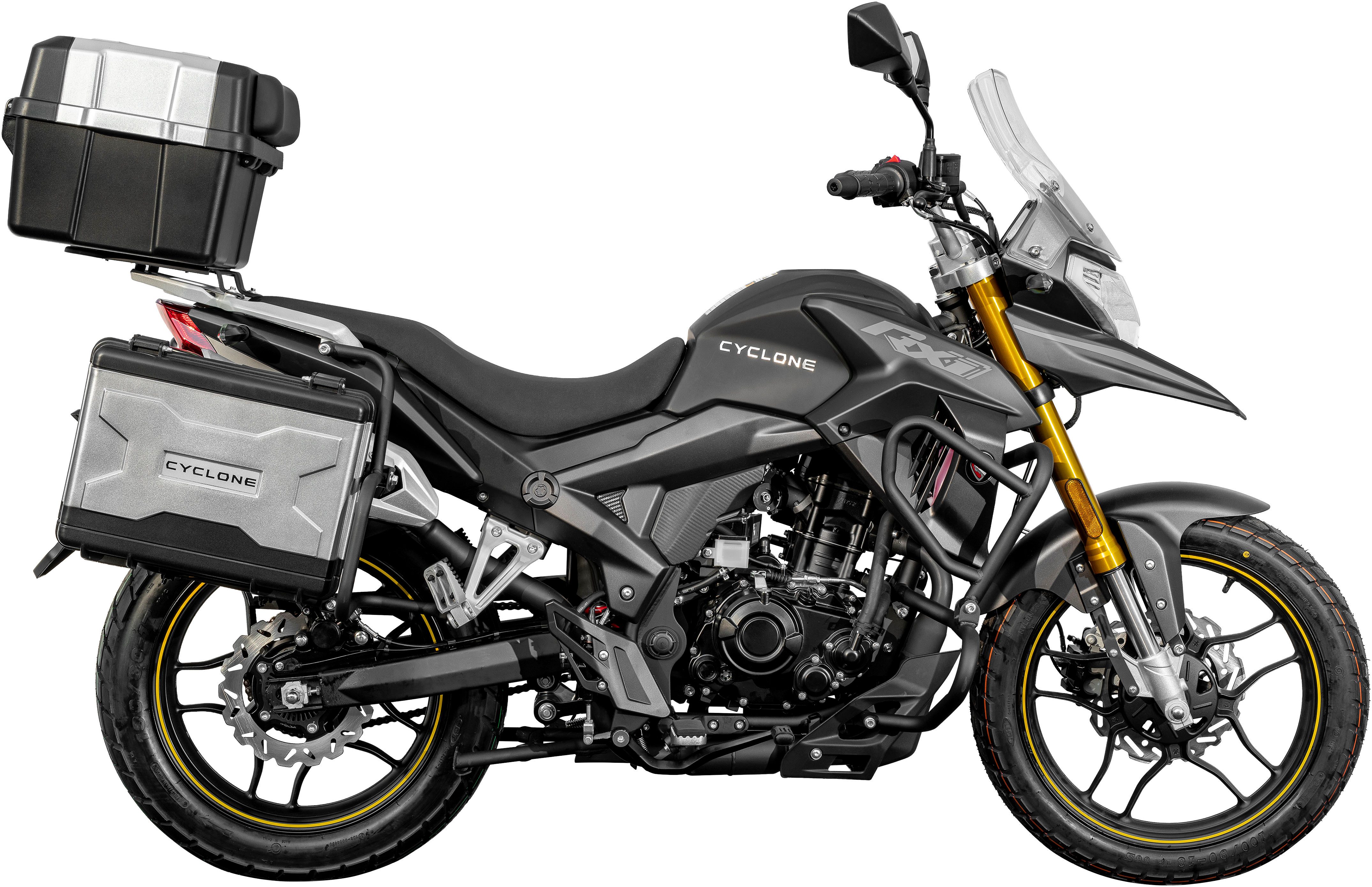 Cyclone Motorrad RX1 Pro, 125, E5+, Adventure, 124 ccm, 99 km/h, Euro 5+, 11 kW, 15 PS, ABS, 125er Adventure, digitales Cockpit