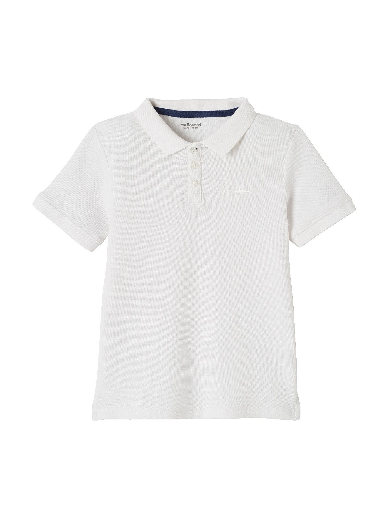 vertbaudet Poloshirt Jungen Poloshirt, kurze Ärmel Stickerei