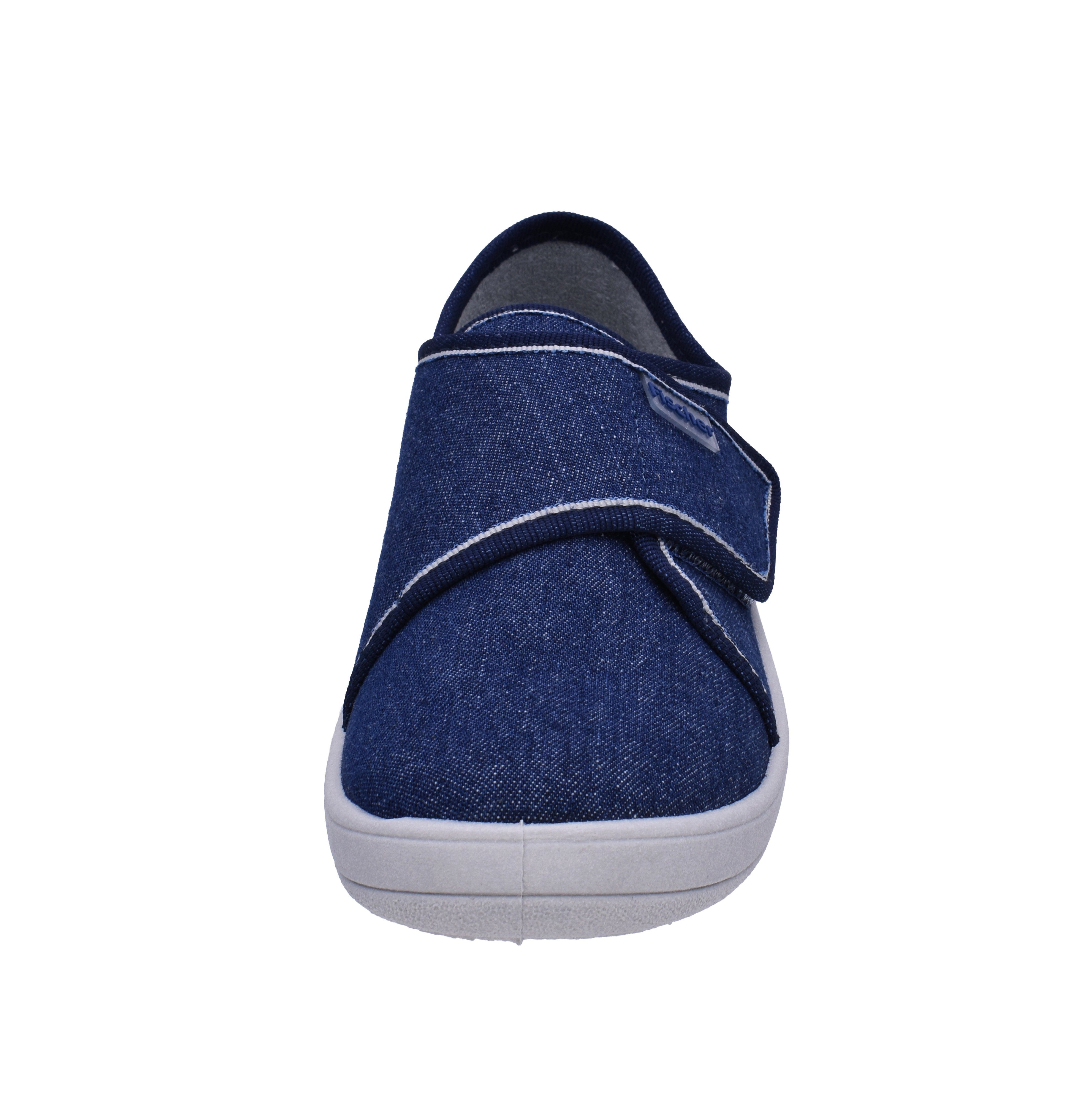 Fischer-Markenschuh Tim Hausschuh aus Jeansstoff, mit Baumwoll-Frotteefutter, gepolstertes Fußbett – Bild 4 von 5