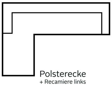 3C Candy Ecksofa Mainau L-Form, wahlweise mit elektrischer Relaxfunktion, Federkern