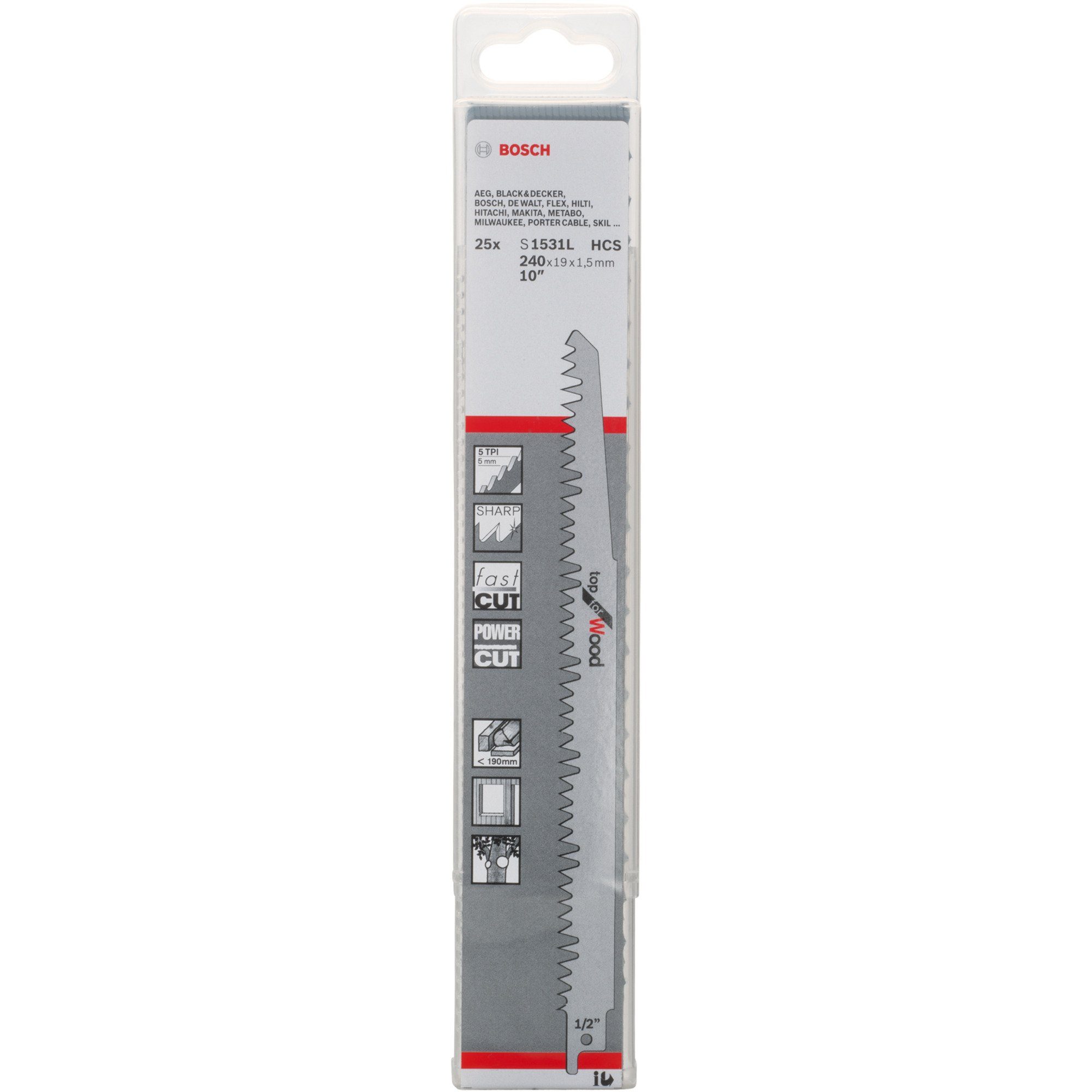 Bosch Professional Sägeblatt Bosch Professional Säbelsägeblatt S 1531 L Top for