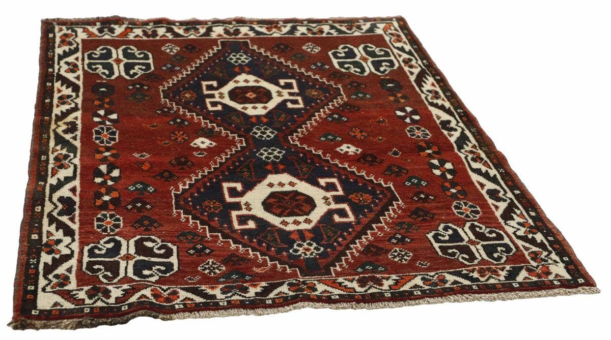 Höhe: Shiraz Orientteppich / Nain Orientteppich Trading, mm 10 104x136 Handgeknüpfter Perserteppich, rechteckig,