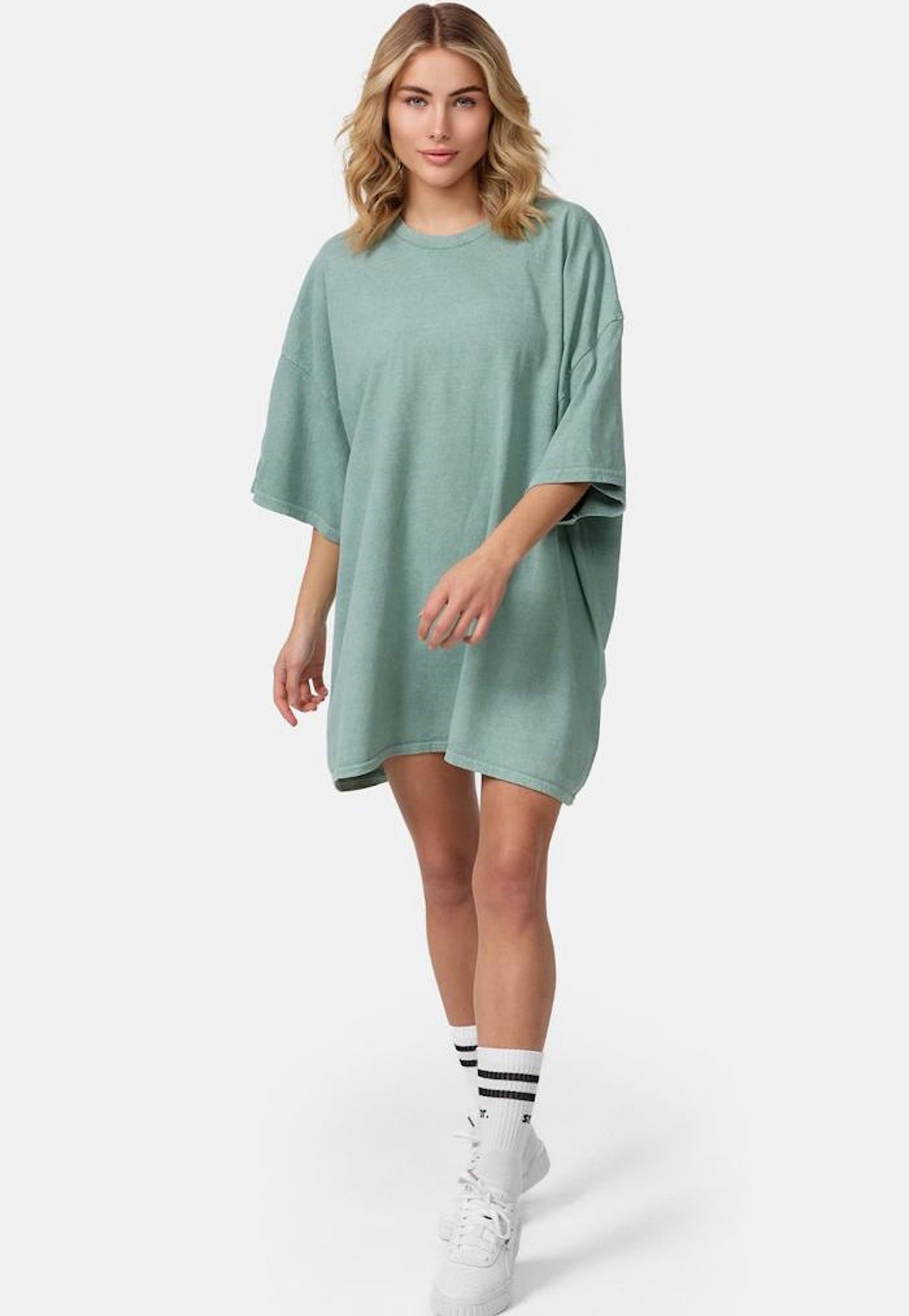 T-Shirt Sommer UNI T-Shirt Worldclassca Oberteil Worldclassca lang Mint Lounge Oversized Tee