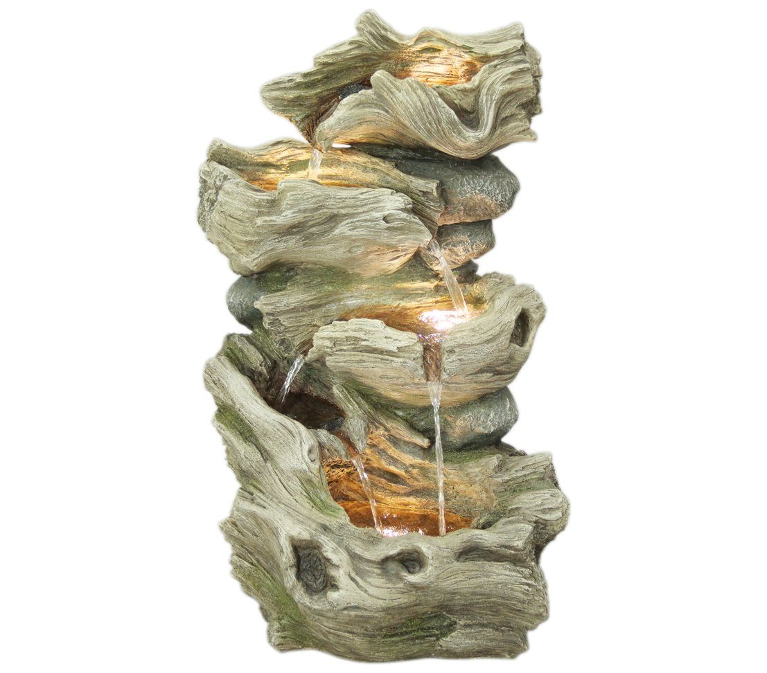 Dehner Gartenbrunnen »Albero mit LED, ca. 77 x 47 x 41 cm, Polyresin