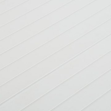 furnicato Gartentisch 220x90x72 cm PP Weiß
