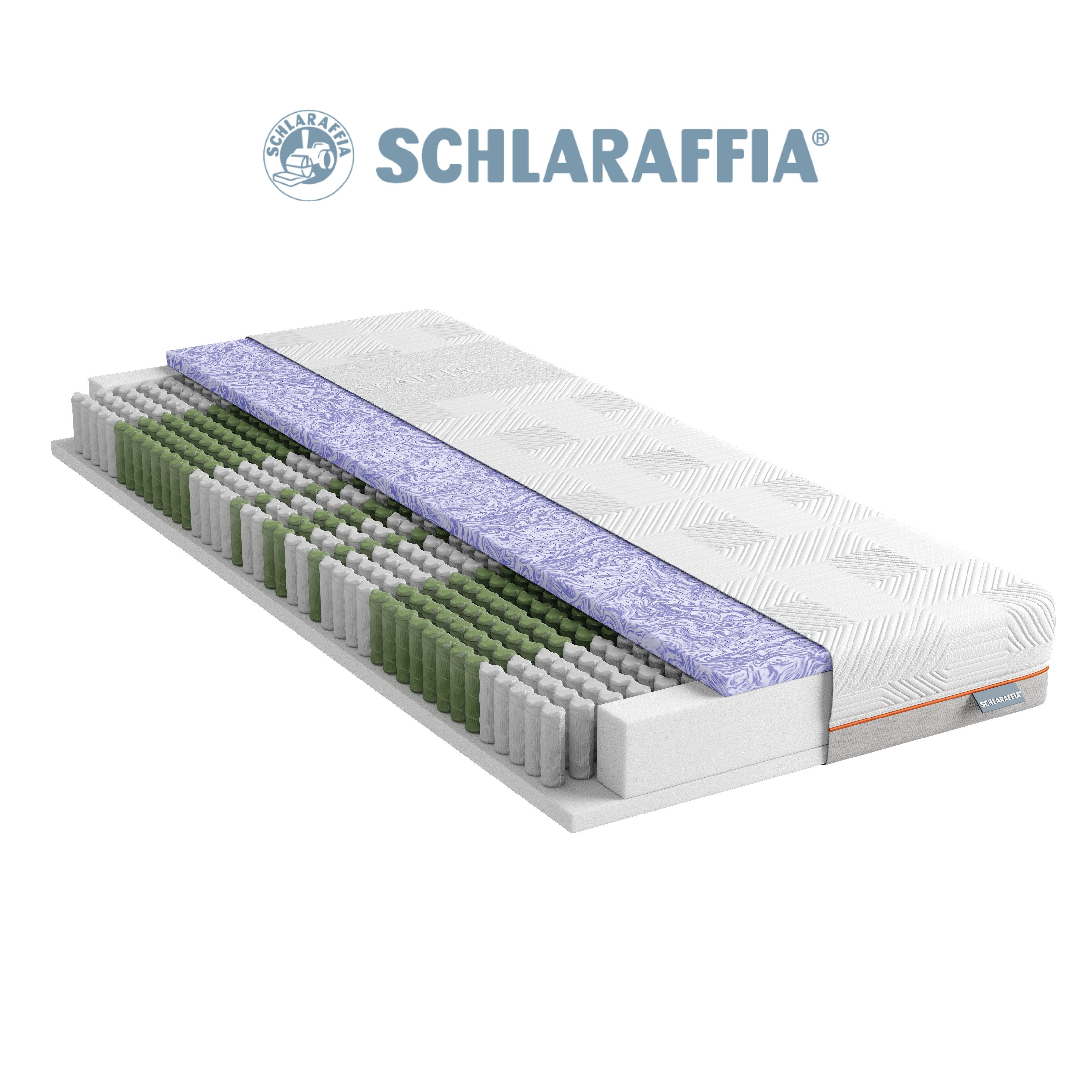 Taschenfederkernmatratze Matratze, 7 Zonen, GelPro Quantum 200, Taschenfederkern, Schlaraffia, 20 cm hoch, 1000er Federkern (bei 100x200cm), Gelschaumauflage, atmungsaktiv