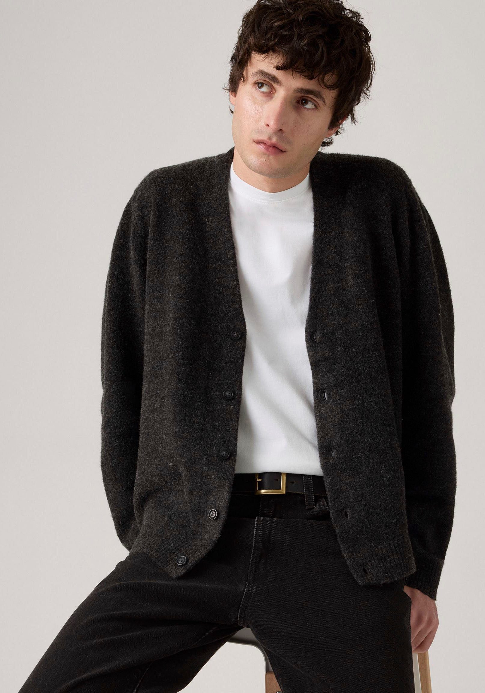 Levi's® Strickjacke Legere Passform, pflegeleichter Materialmix günstig online kaufen