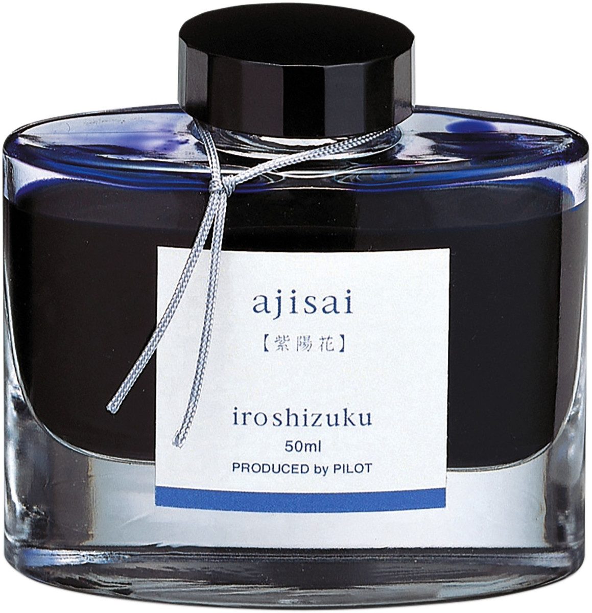 Füllhalter Tintenglas Iroshizuku Glas mit 50ml ajisai (blau)