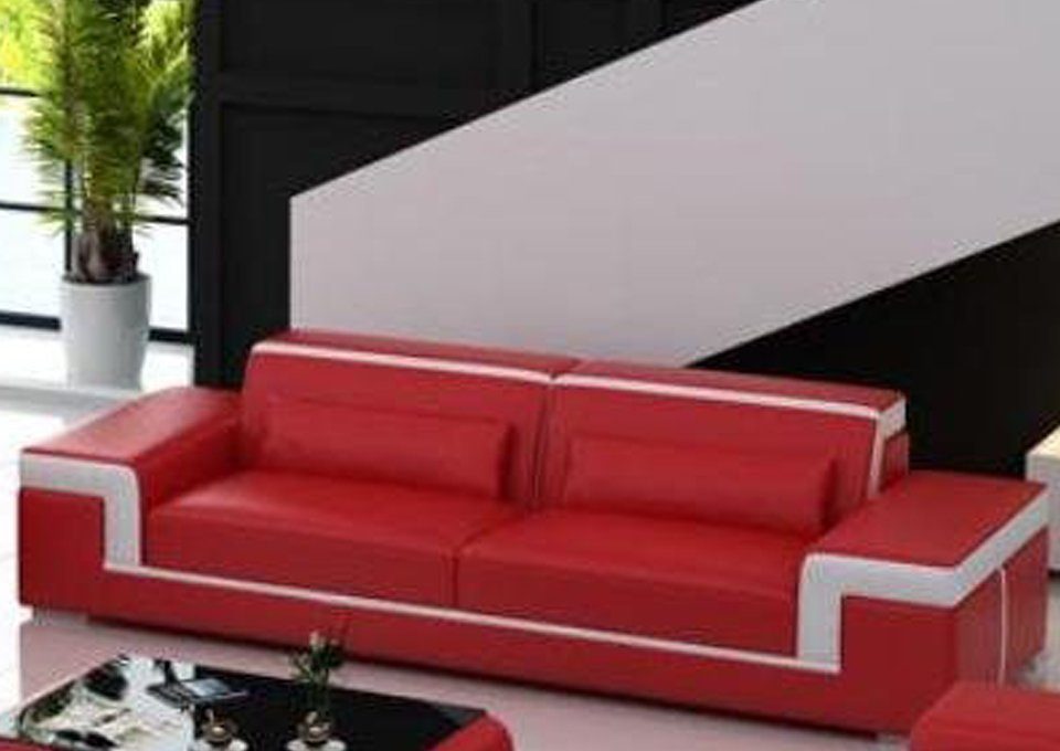 JVmoebel Sofa Designer Dreisitzer Luxus Sofa Polstermöbel stilvolles Design Neu, Made in Europe