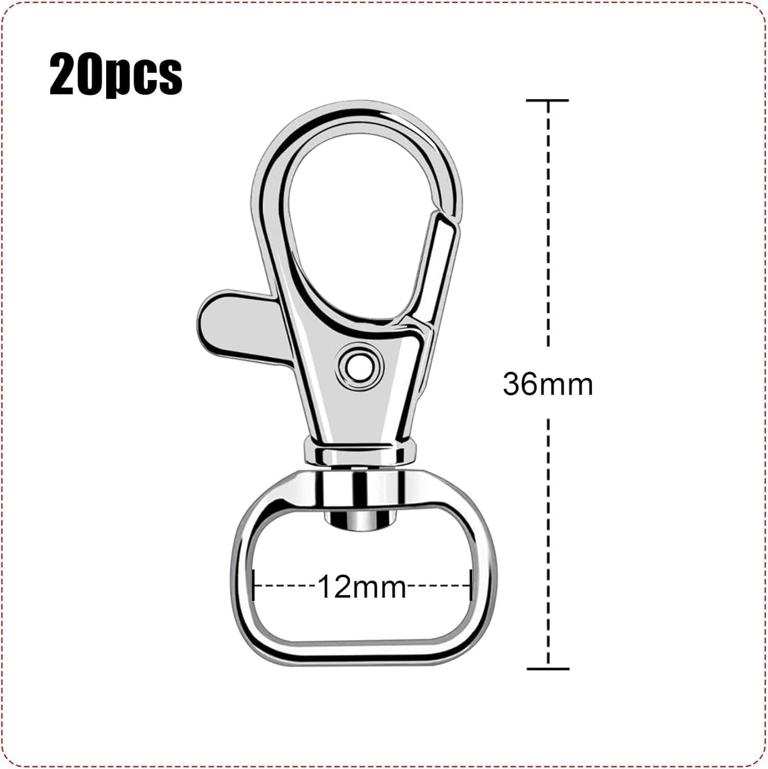 FELIXLEO Karabiner 20 Stück Schlüsselanhänger Karabiner, Schlüsselanhänger Clip Haken, (1 St)