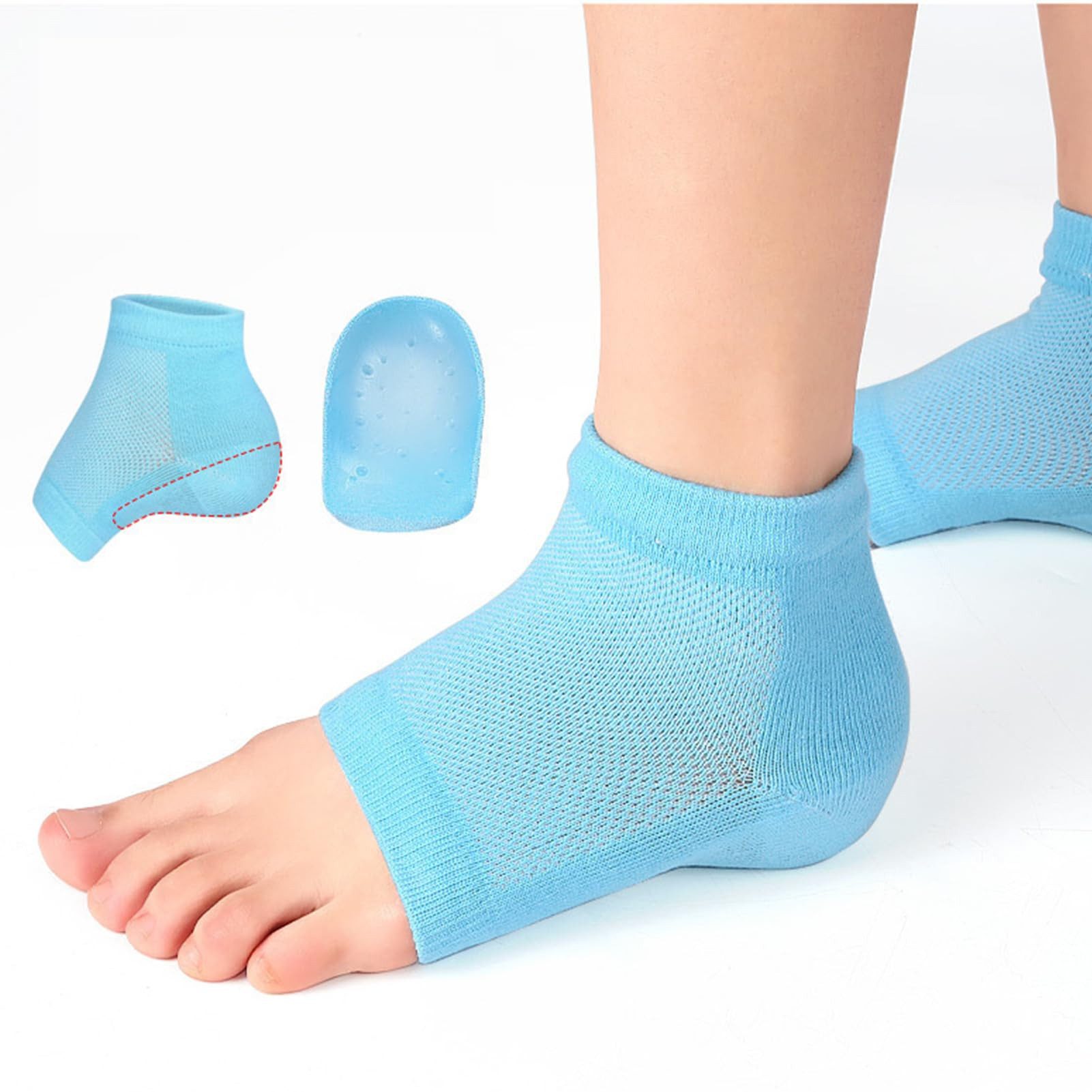 RWEUOQ Fersenpolster Erhöhte Innensohlen mit Socken-Design günstig online kaufen
