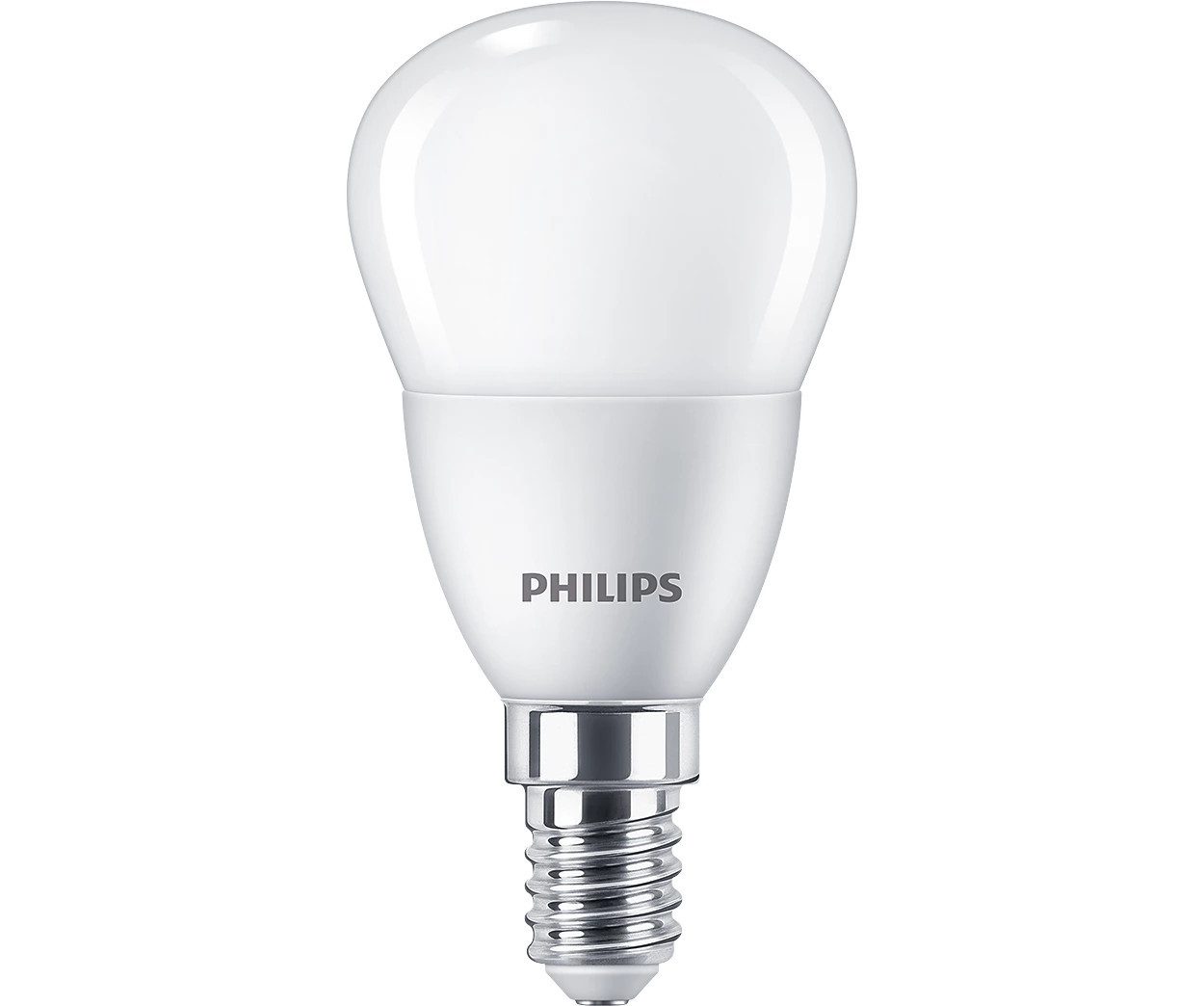 Philips LED-Leuchtmittel Philips LED E14 P45 Tropfenform 5W = 40W 470lm 230V Kaltweiß 4000K, E14, Kaltweiß, Tropfenform