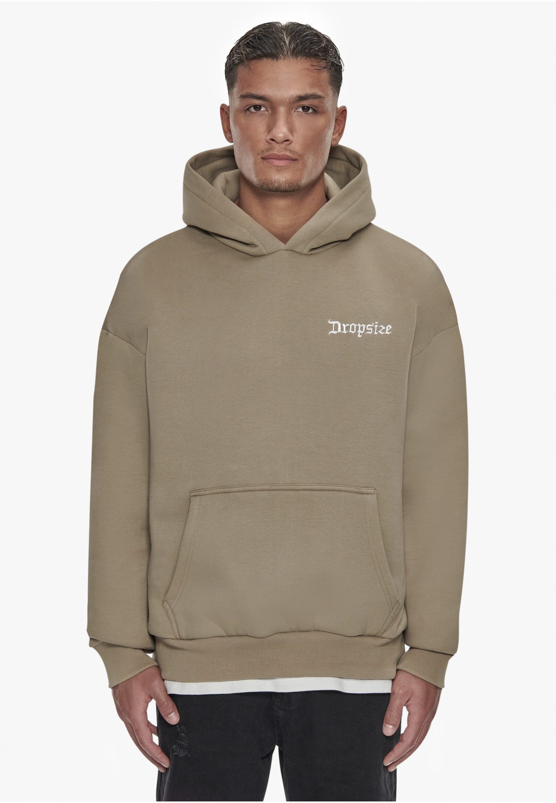 Dropsize Kapuzenpullover Dropsize Herren Heavy Oversize Embo Hoodie (1-tlg)