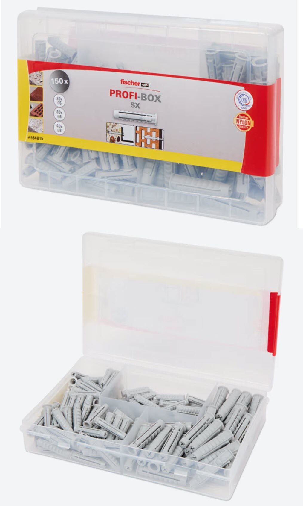 fischer Dübel-Set Fischer Profi-Box Spreizdübel 150 Stück, (150-tlg)