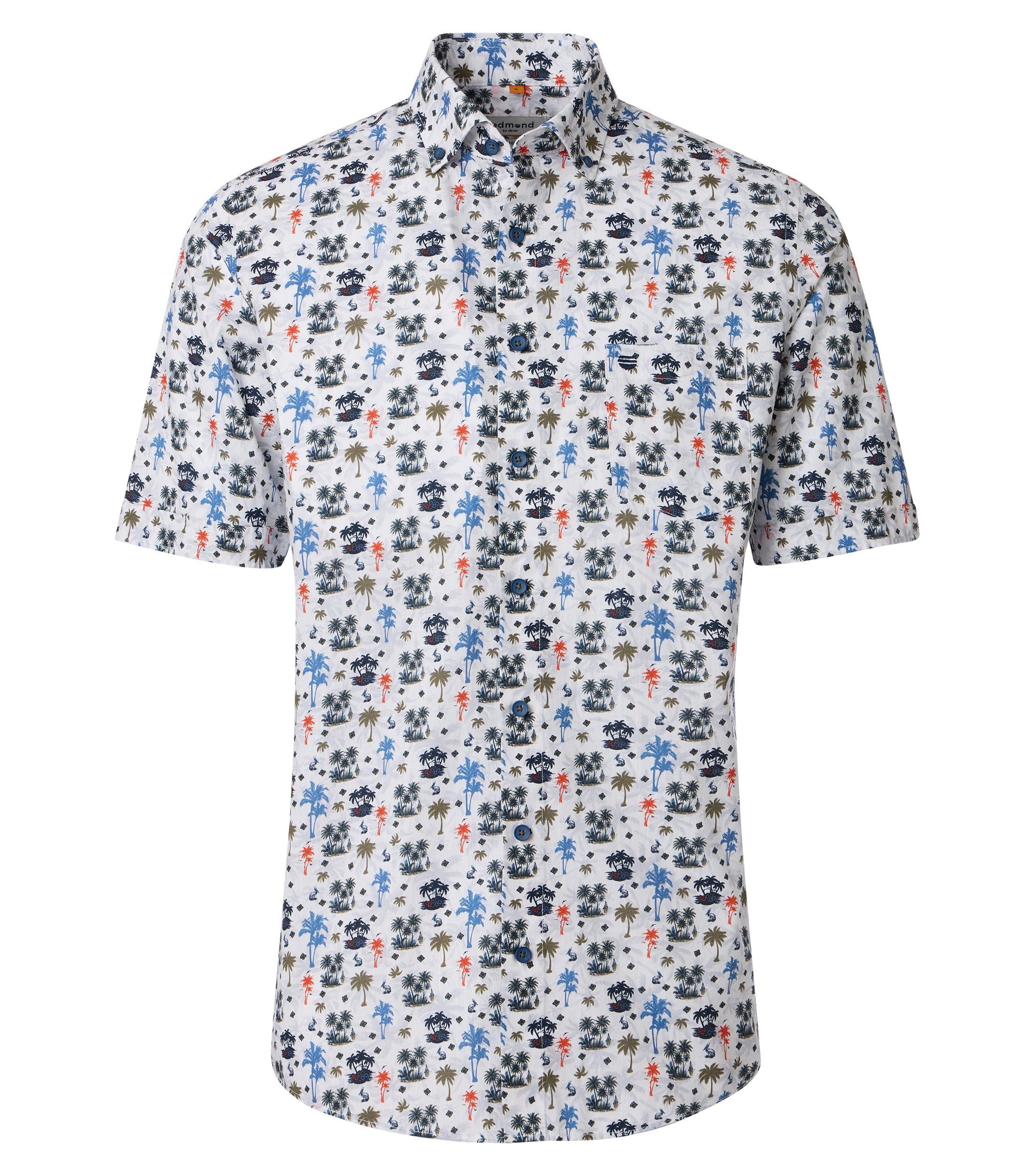 Redmond Kurzarmhemd Print Comfort Fit