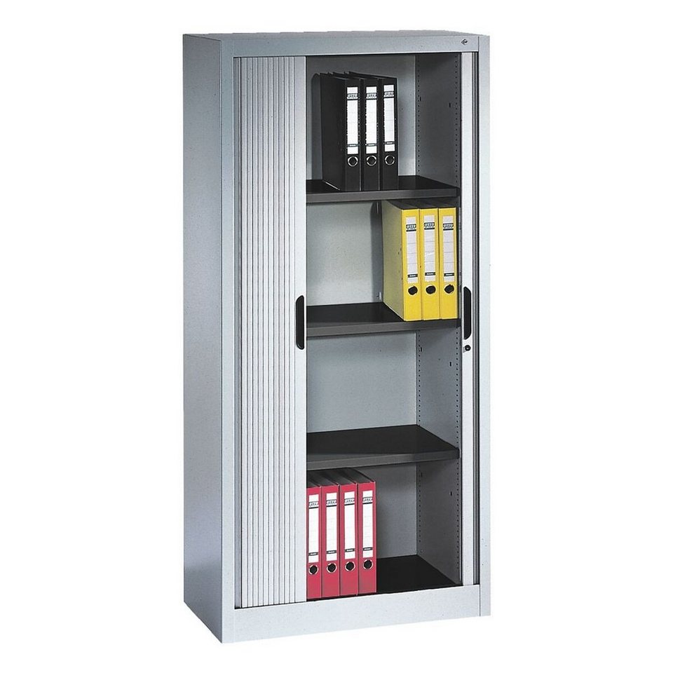 CP Rollladenschrank Omnispace mit Türen aus durchgehenden, flexiblen  Kunststoffmatten, Maße (B/T/H): 80,0/42,0/166,0 cm